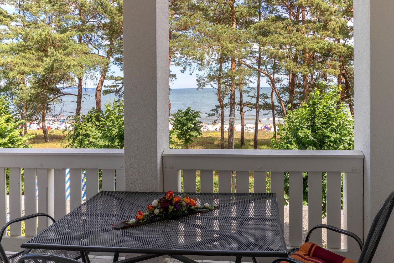Villa Strandidyll, Apartment 8, 2 Balkone mit Meerblick