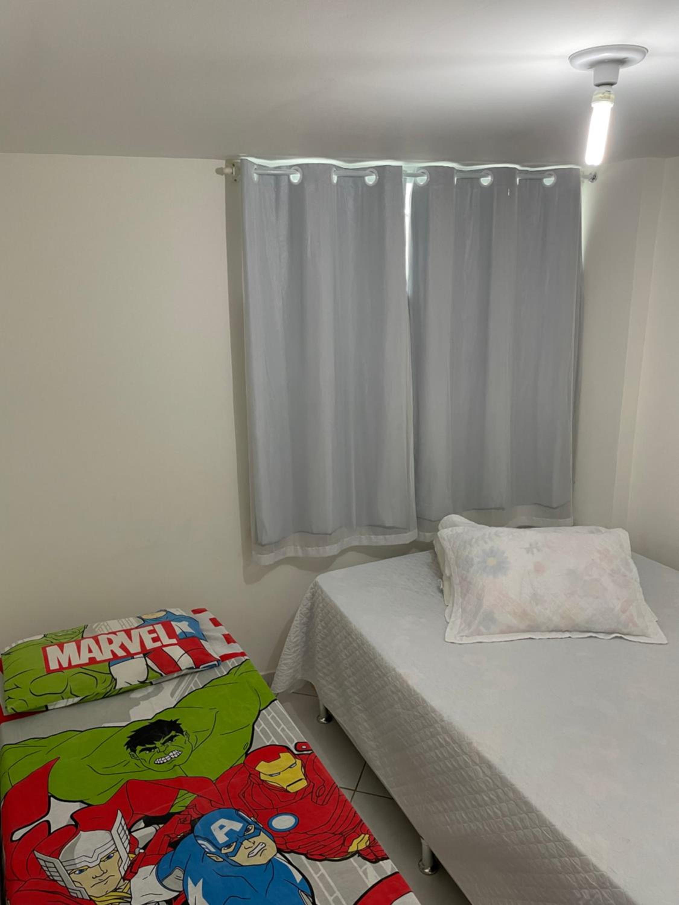 Mar e sol residencial 2 quartos com ar condicionado,500 metros da praia de Jacumã