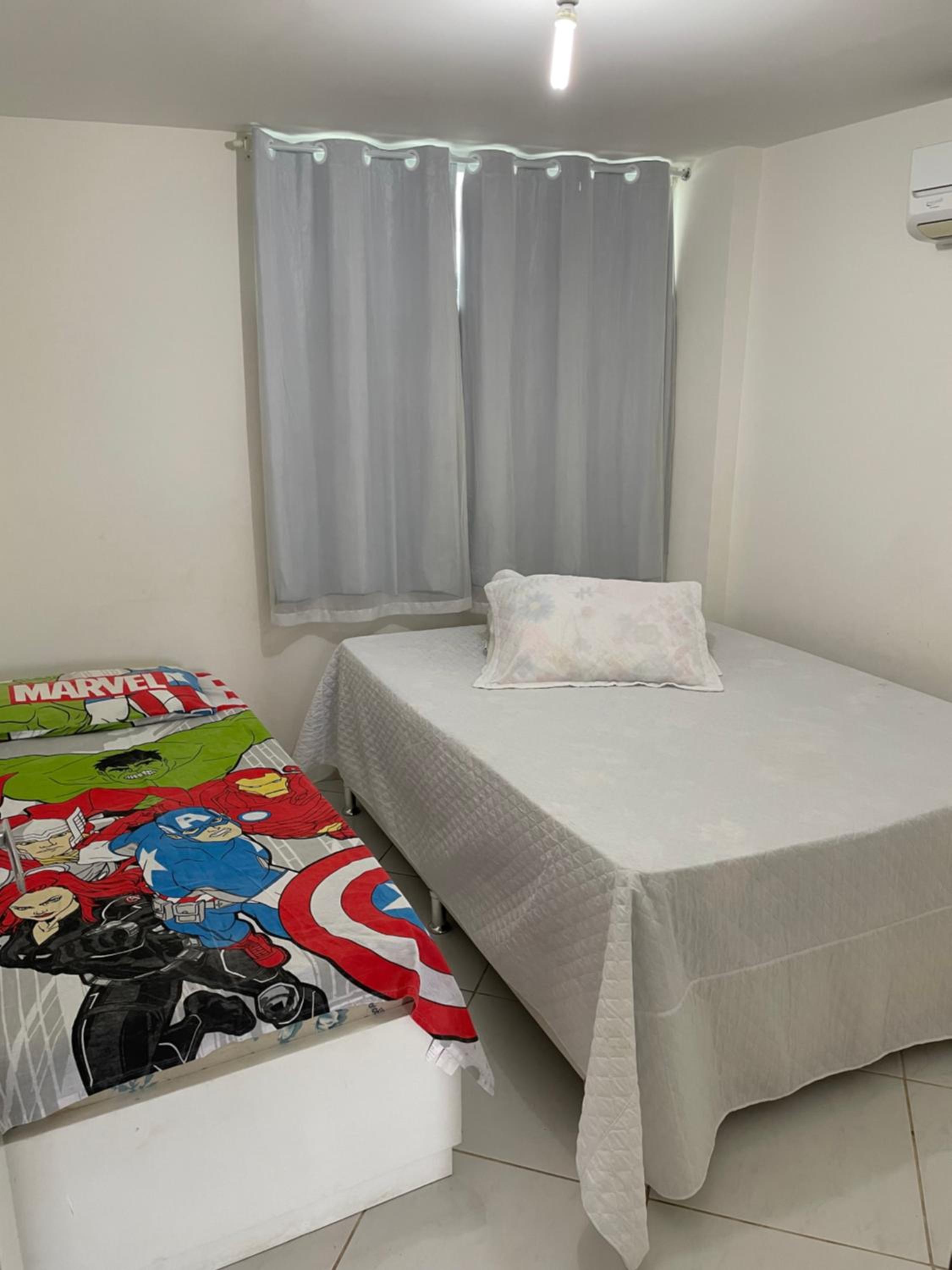 Mar e sol residencial 2 quartos com ar condicionado,500 metros da praia de Jacumã
