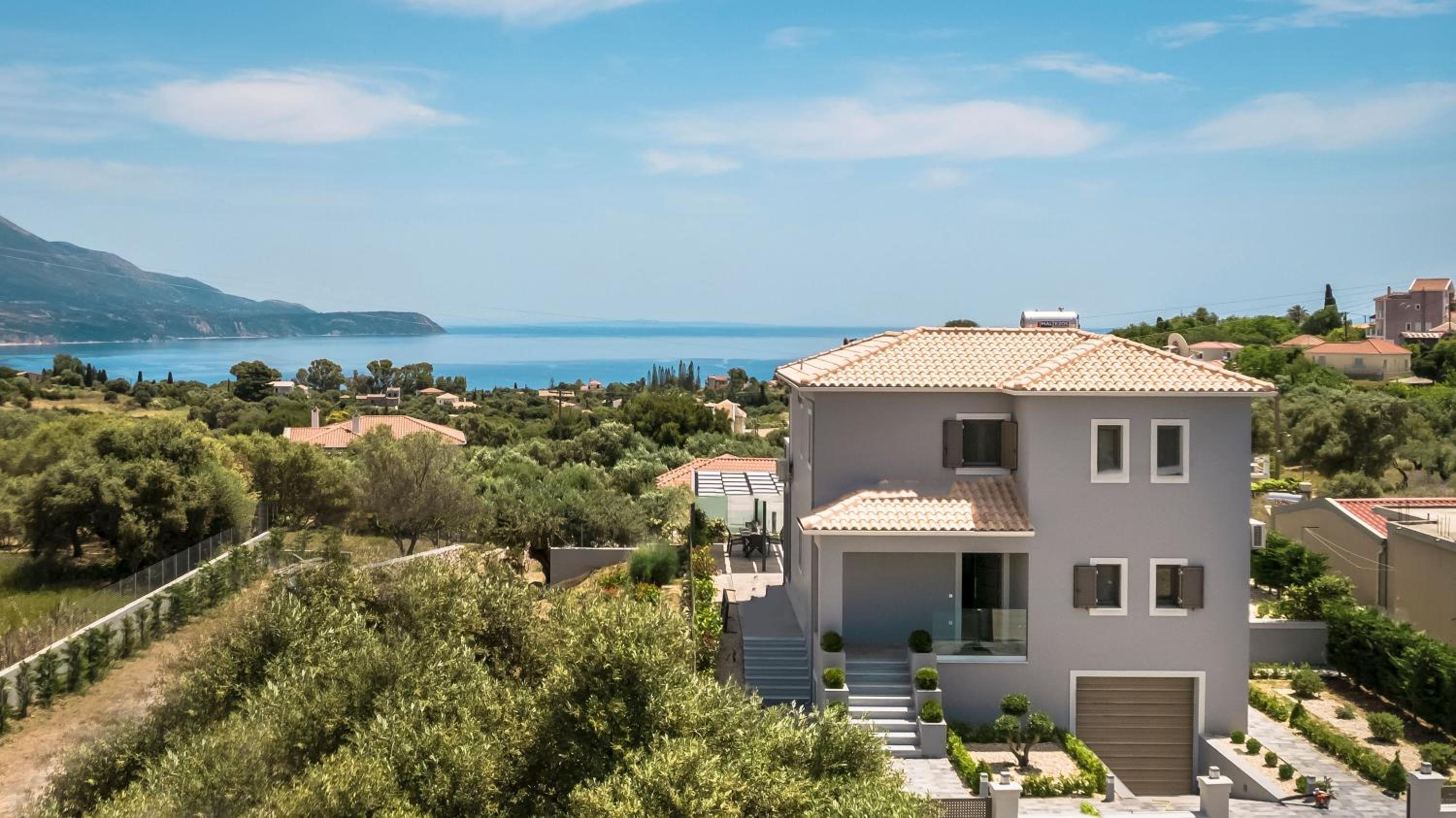 Modern Kefalonia Villa - 3 Bedrooms - Villa Anthelia - Private Pool and Stunning Sea Views - Klismata view 3