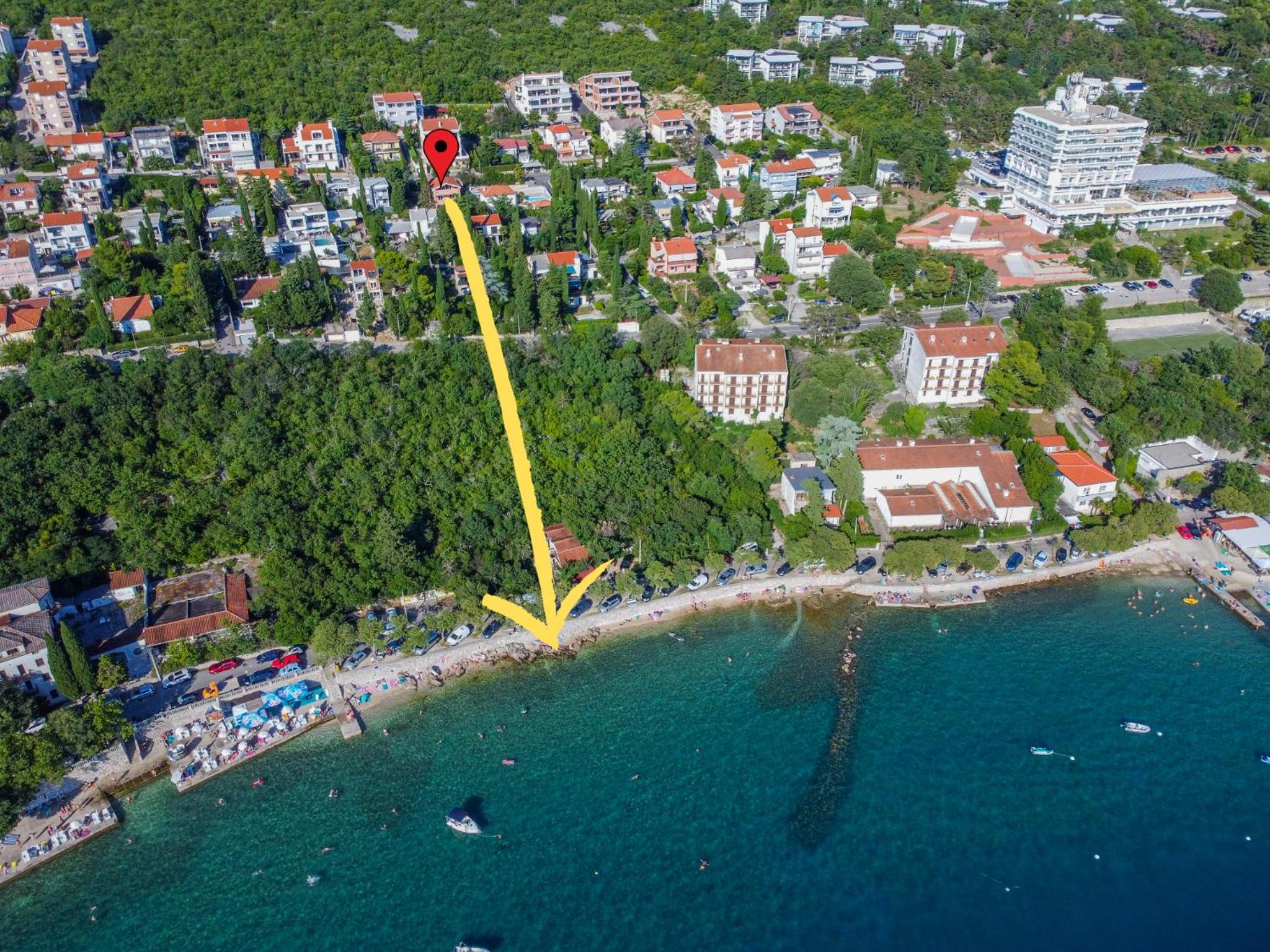 Villa Monticello Crikvenica, 200m from sea with rome garden view 5