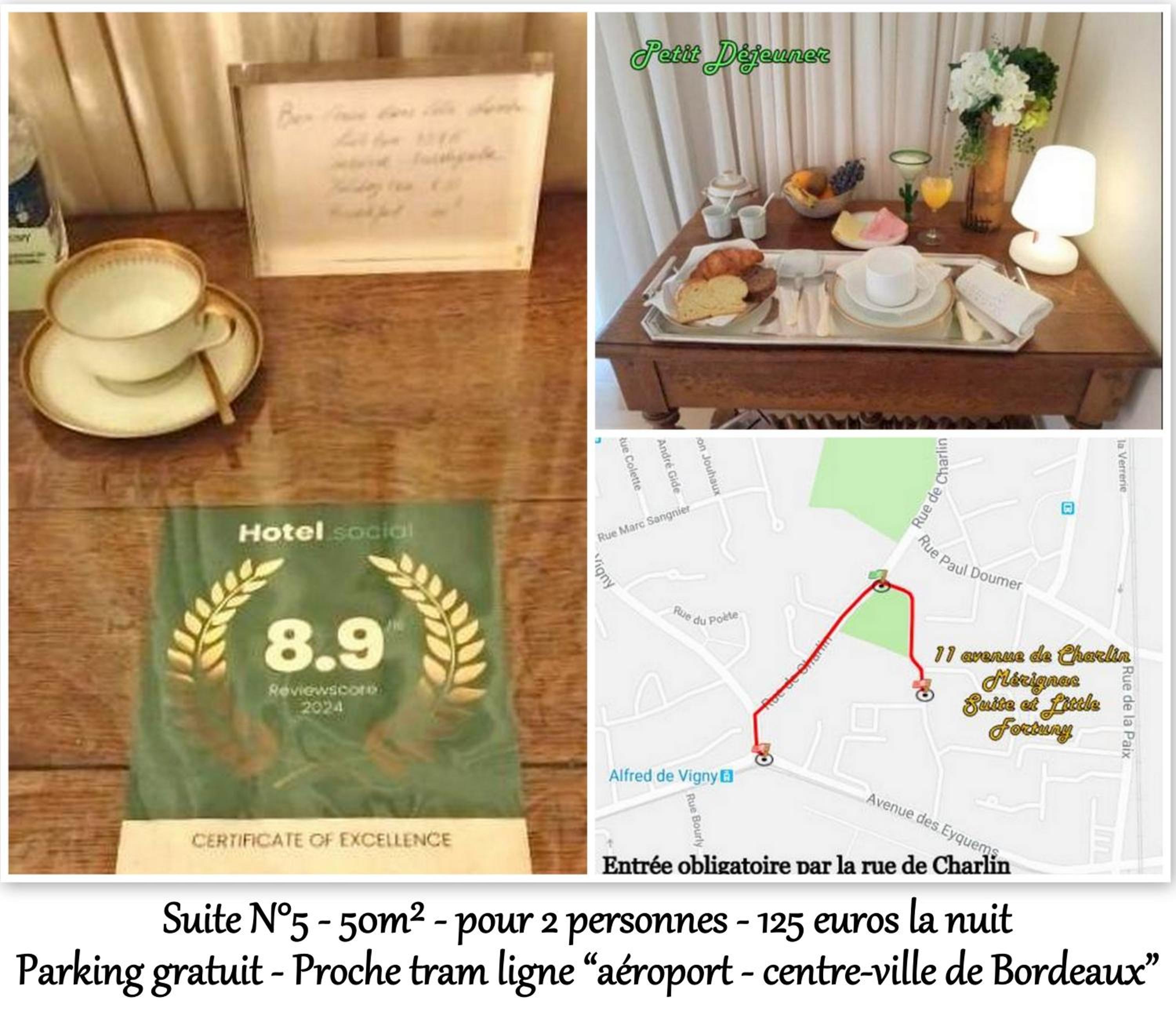 LE FORTUNY - 3 Suites, 2 apparts, 1 chambre - proche TRAM ligne aéroport et parking gratuit, photo 6