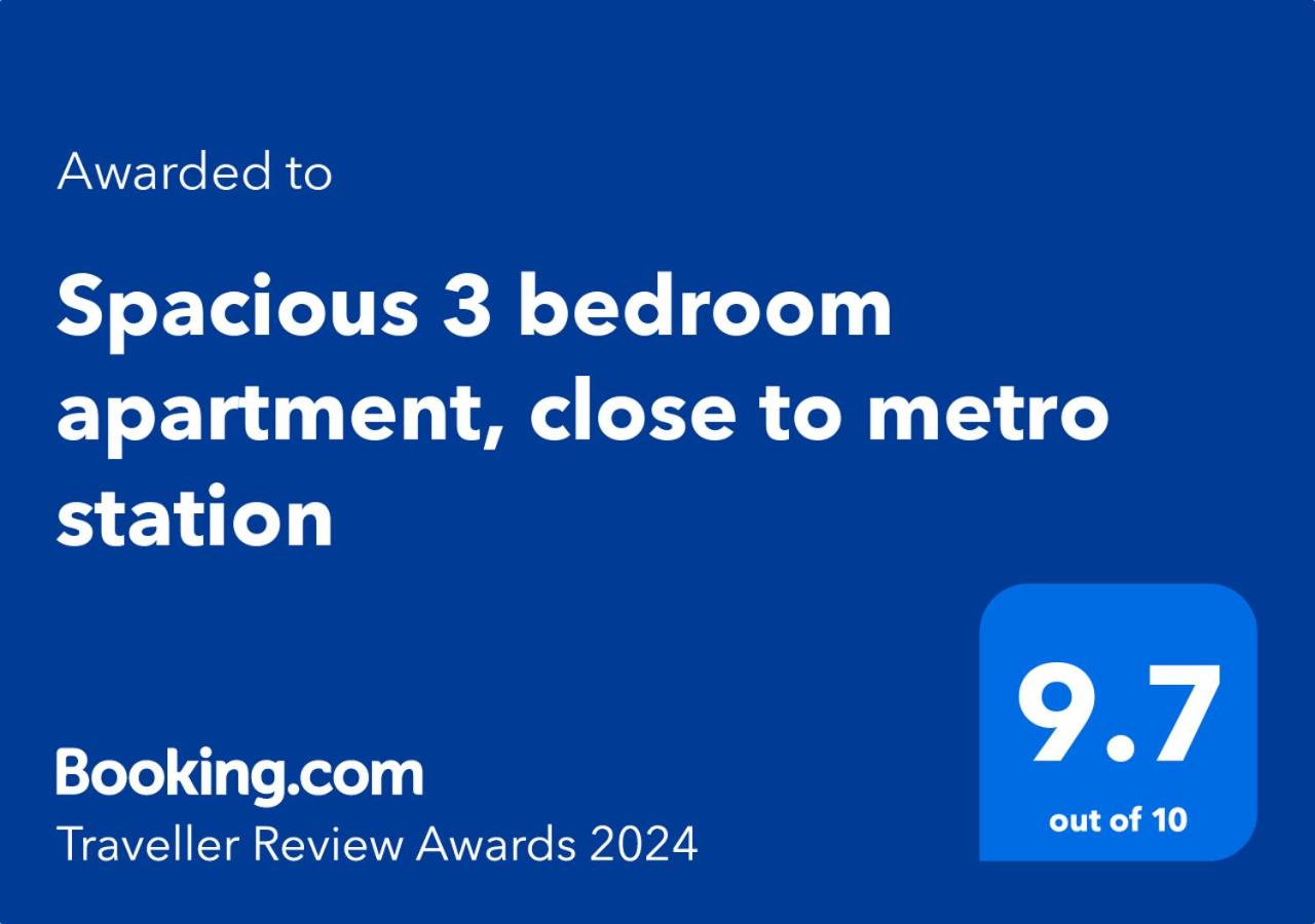 Spacious 3 bedroom apartment, close to metro station