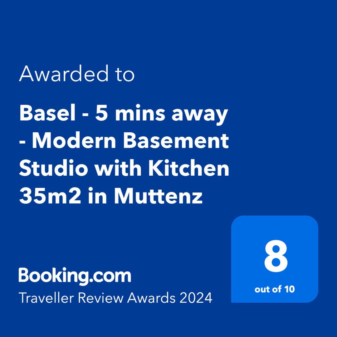 Basel - 5 mins away - Modern Basement Studio with Kitchen 35m2 in Muttenz