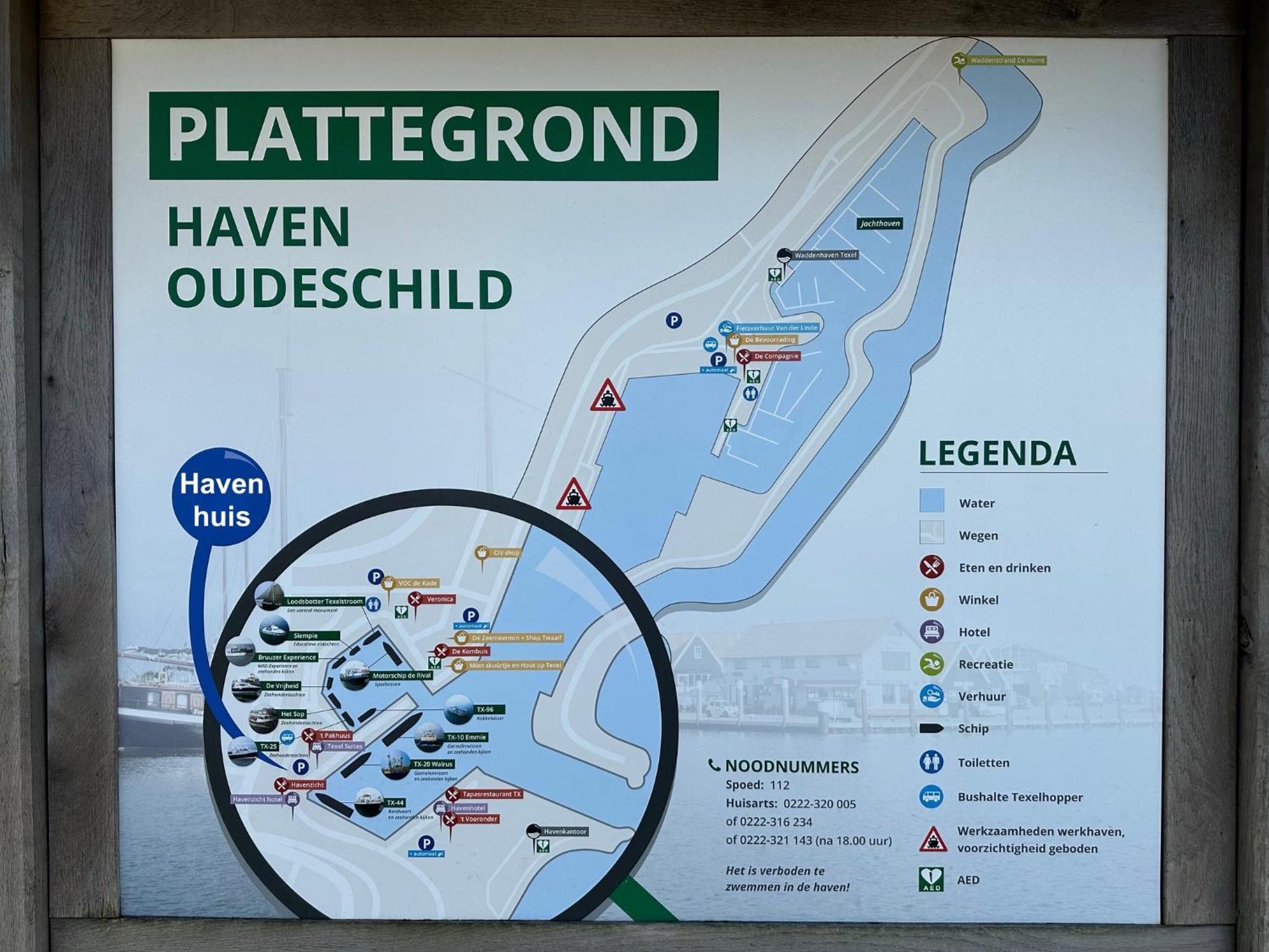 Havenhuis TEXEL, per week or weeks Saturday-Saturday