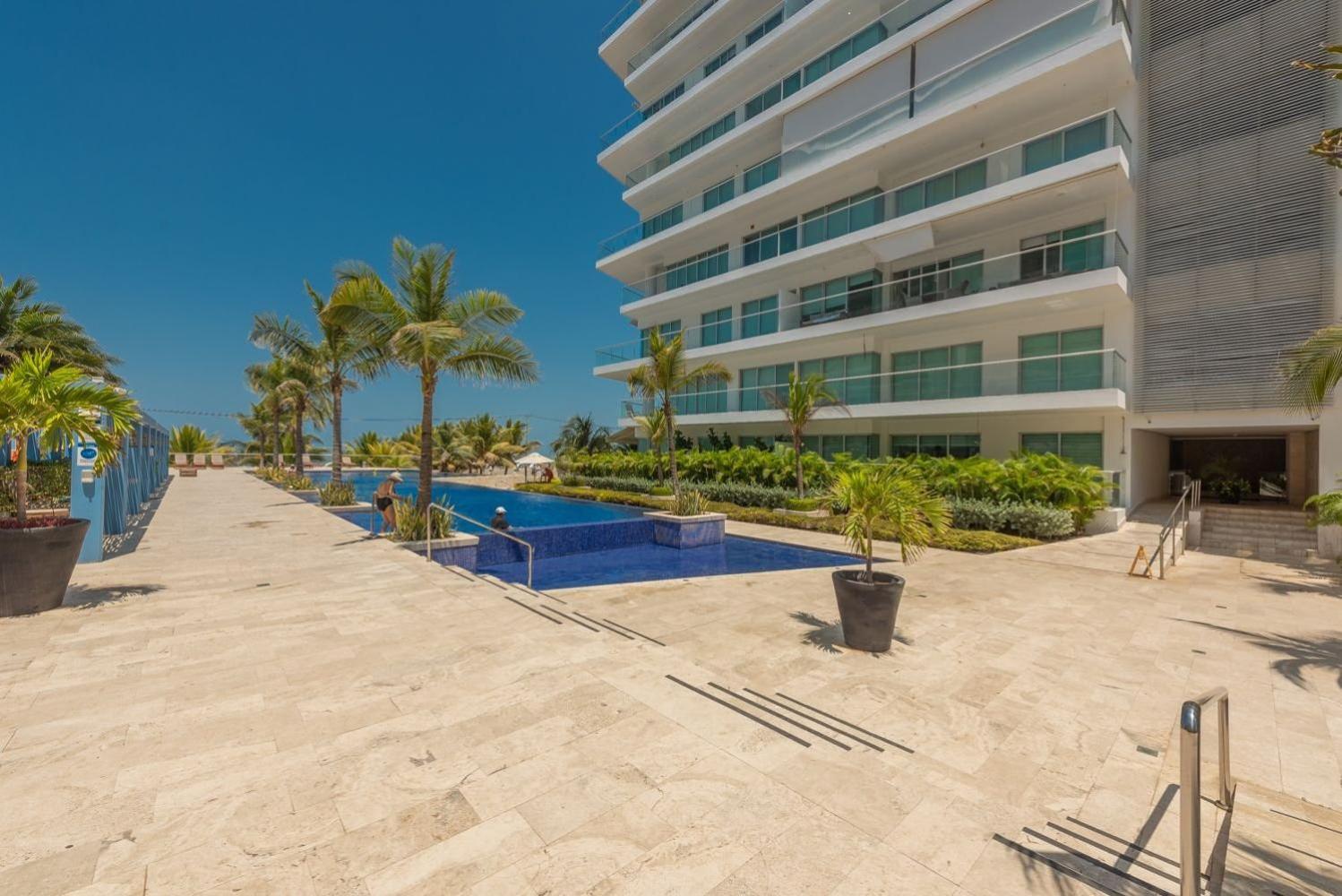 Oceanfront condominium with direct access to the beach.