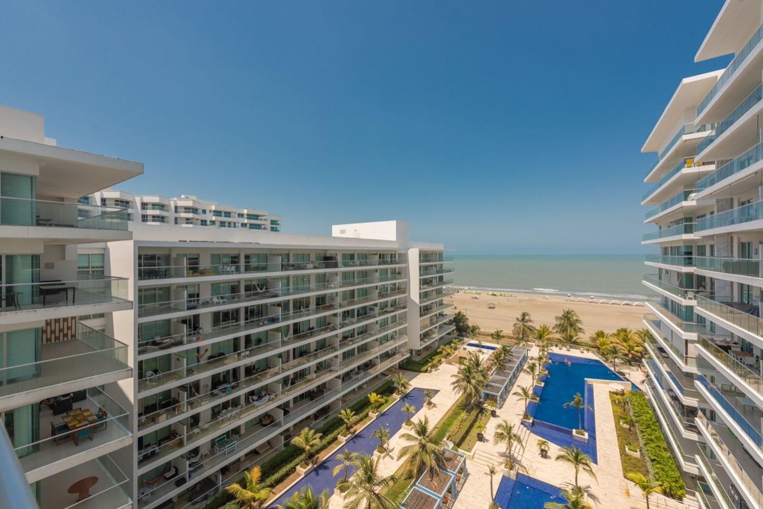 Oceanfront condominium with direct access to the beach.
