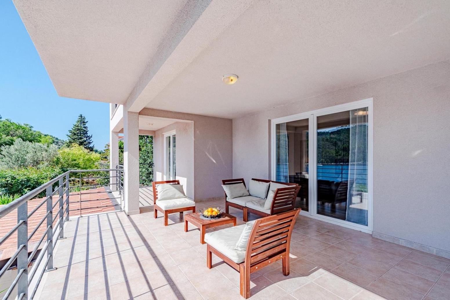 Beachfront villa with private pool in Vela Luka view 2