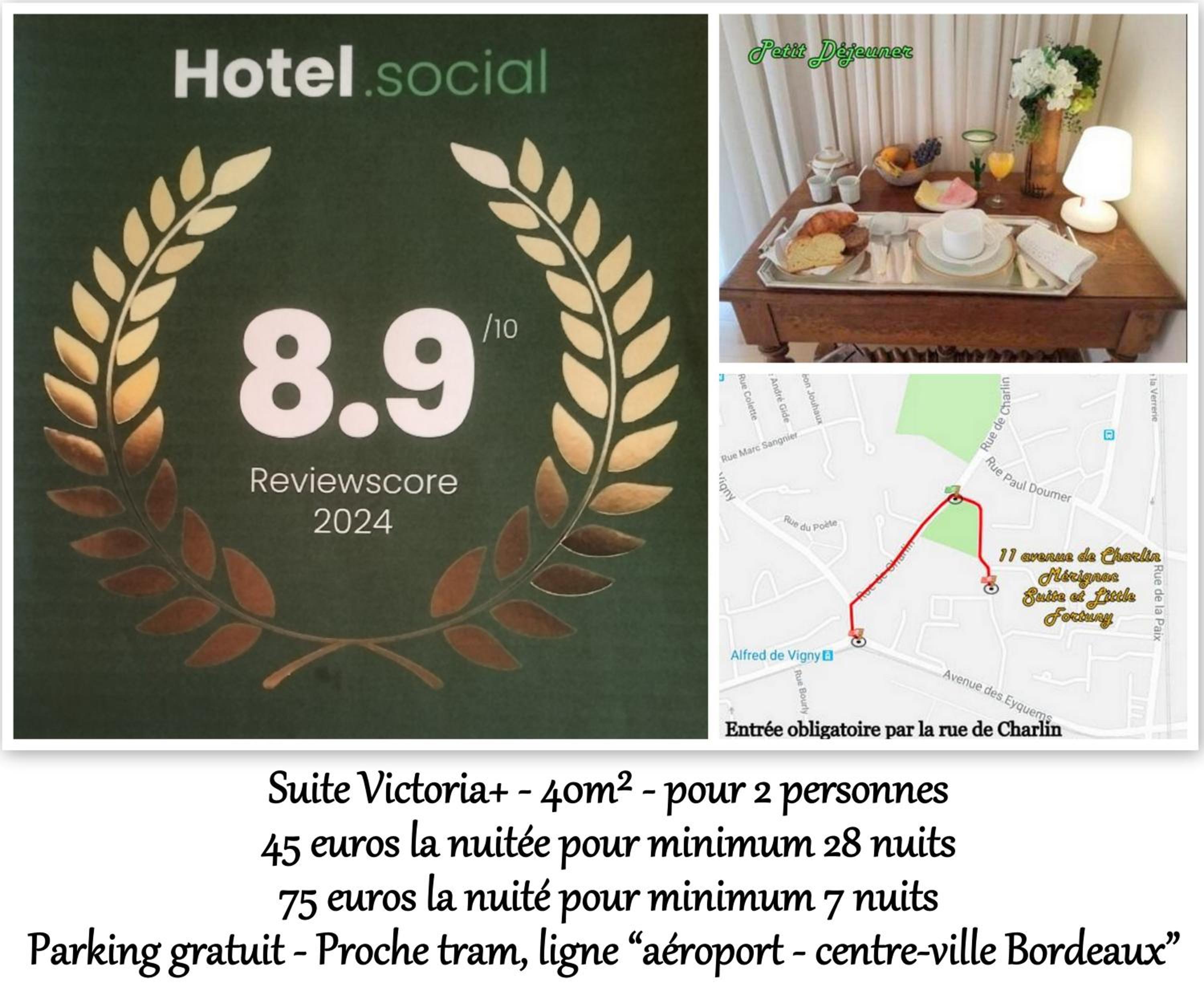LE FORTUNY - 3 Suites, 2 apparts, 1 chambre - proche TRAM ligne aéroport et parking gratuit, photo 22