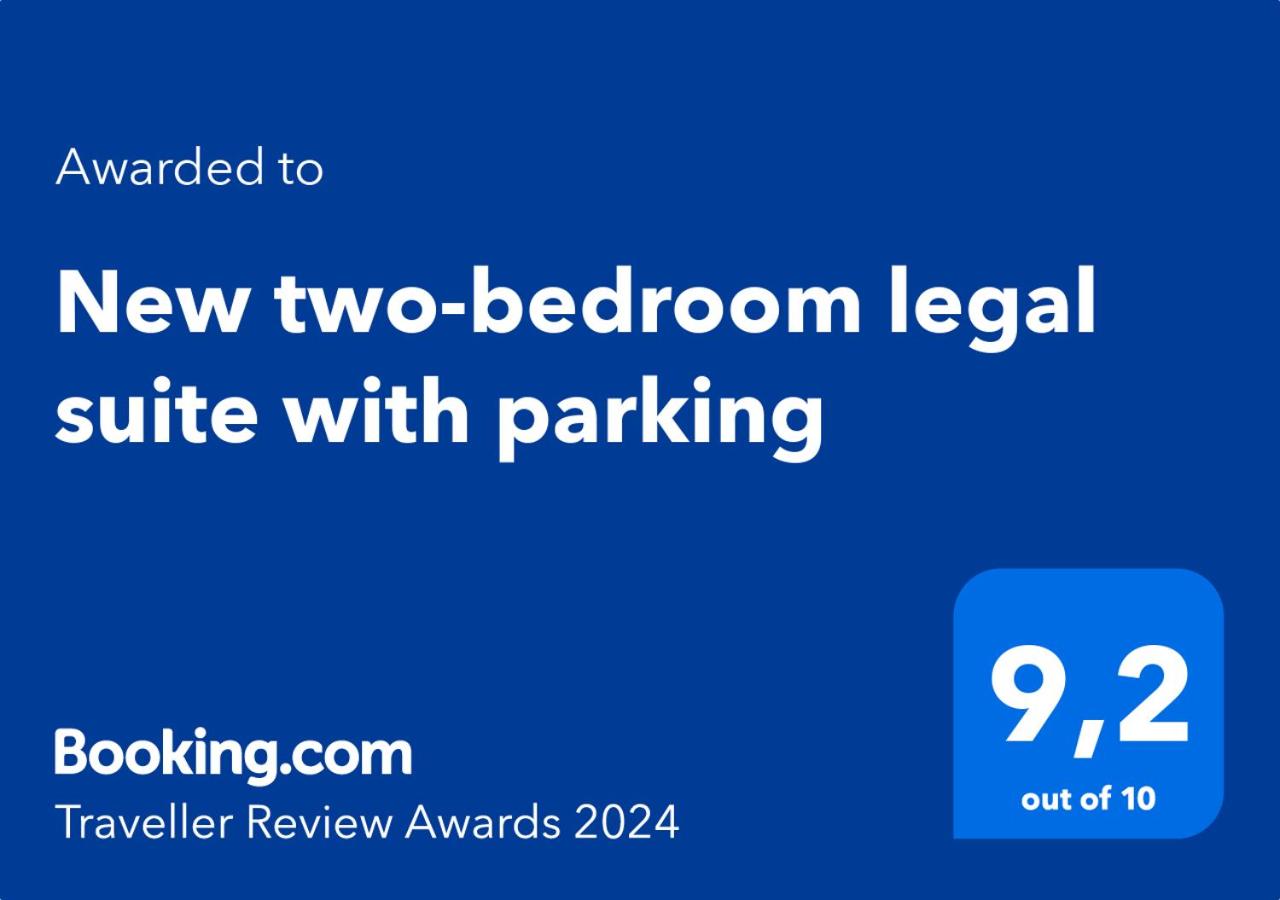 New two-bedroom legal suite with parking