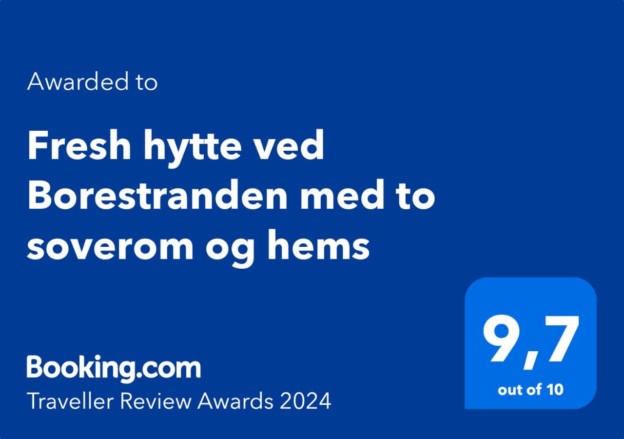 Fresh hytte ved Borestranden med to soverom og hems
