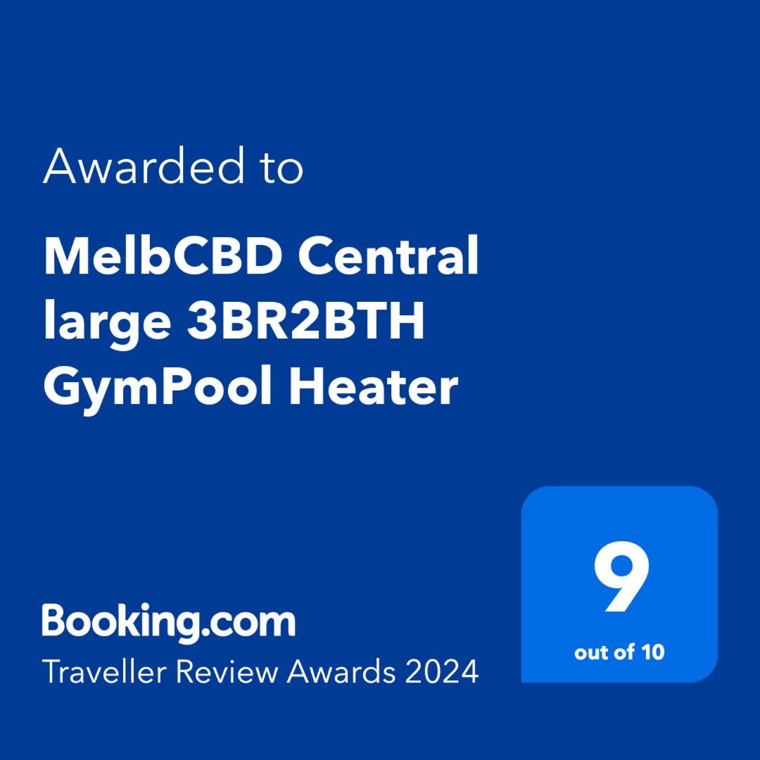 MelbCBD Central NYE Fireworks large 3BR2BTH GymPool