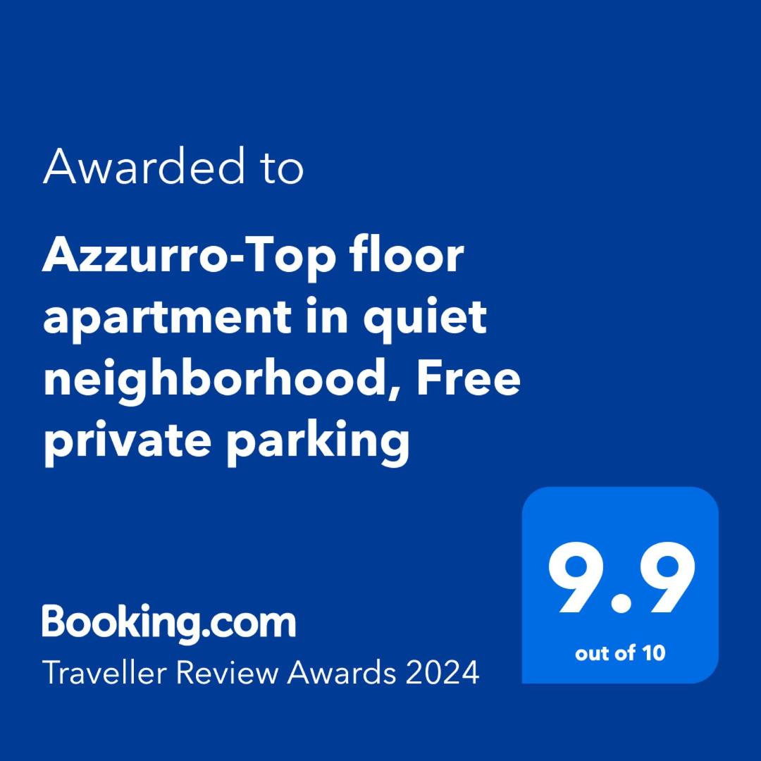 Azzurro-Top floor apartment in quiet neighborhood, Free private parking