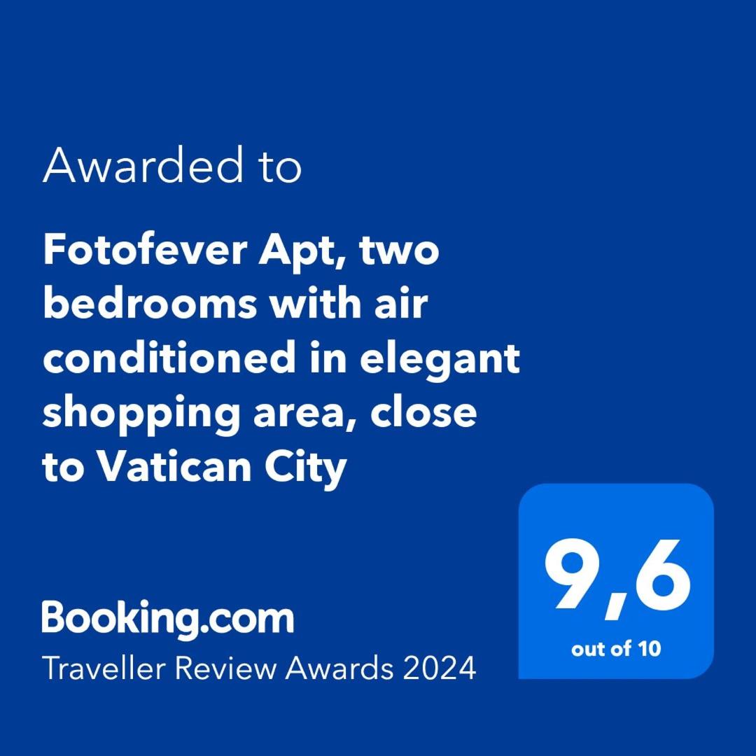 Fotofever Apt, two bedrooms with air conditioned in elegant shopping area, close to Vatican City