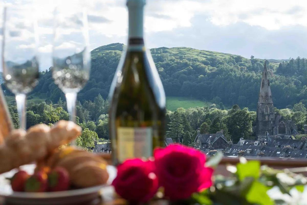 Ambleside View, stunning roof top views over Ambleside to the fells
