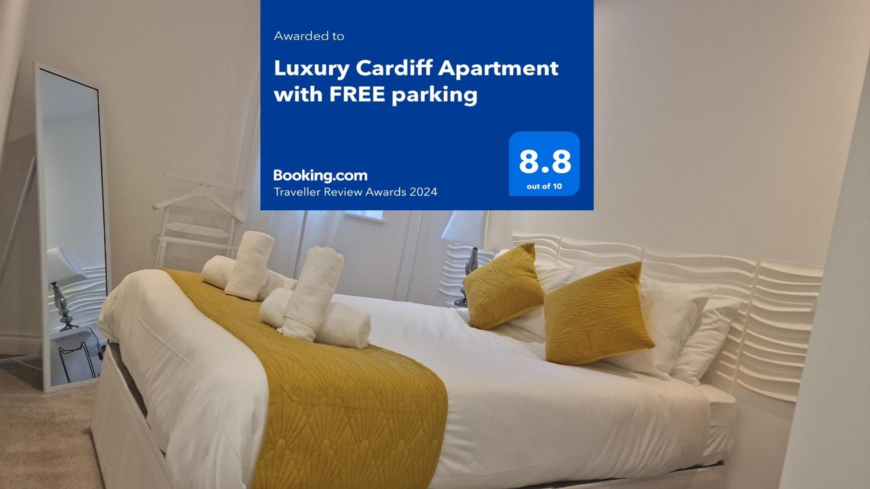 Luxury Cardiff Apartment with Free parking, Free high-speed internet, Fully Equipped Kitchen view 4