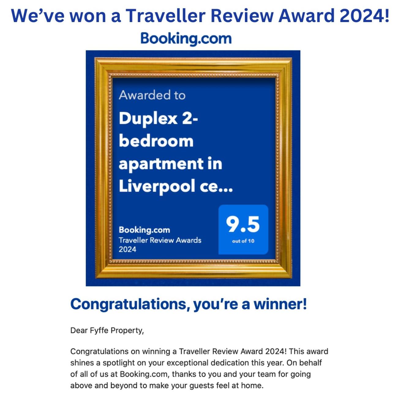 Duplex 2-bedroom apartment in Liverpool centre