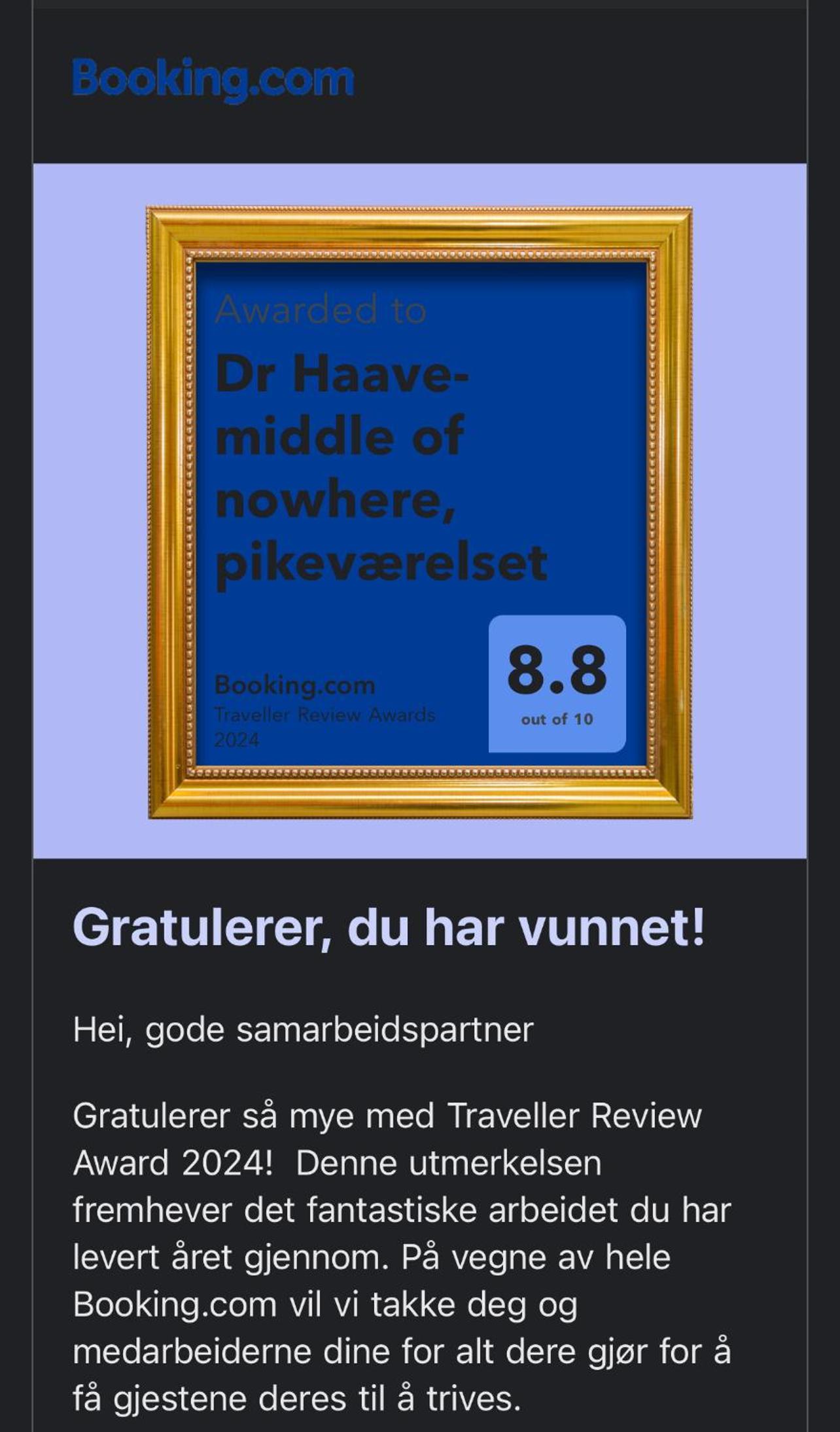 Dr Haave- middle of nowhere, pikeværelset view 5