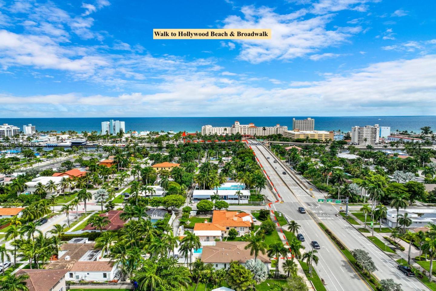 WALK to Hollywood Beach Spectacular 5BR and 5BA Villa view 5