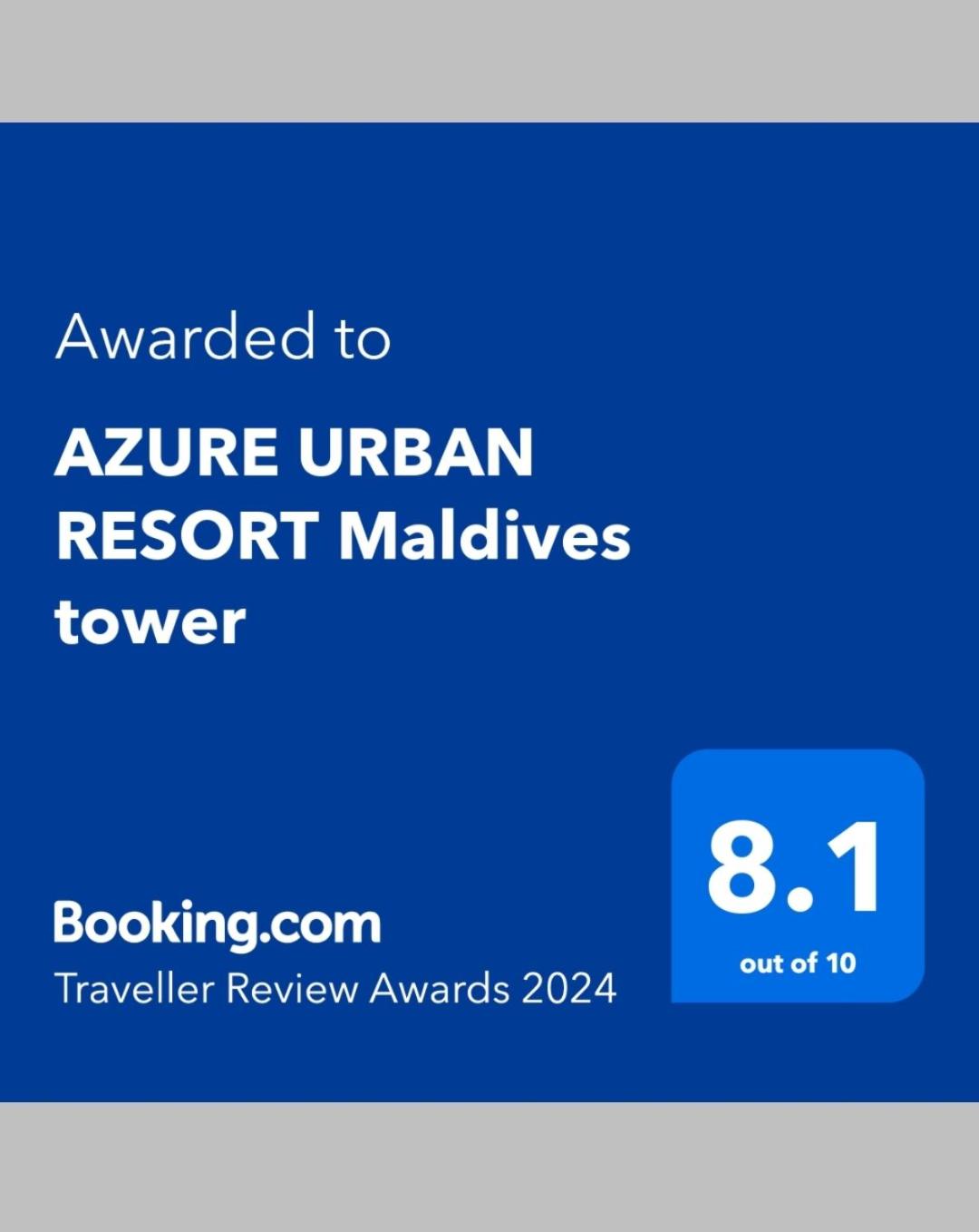 AZURE URBAN RESORT Maldives tower view 2
