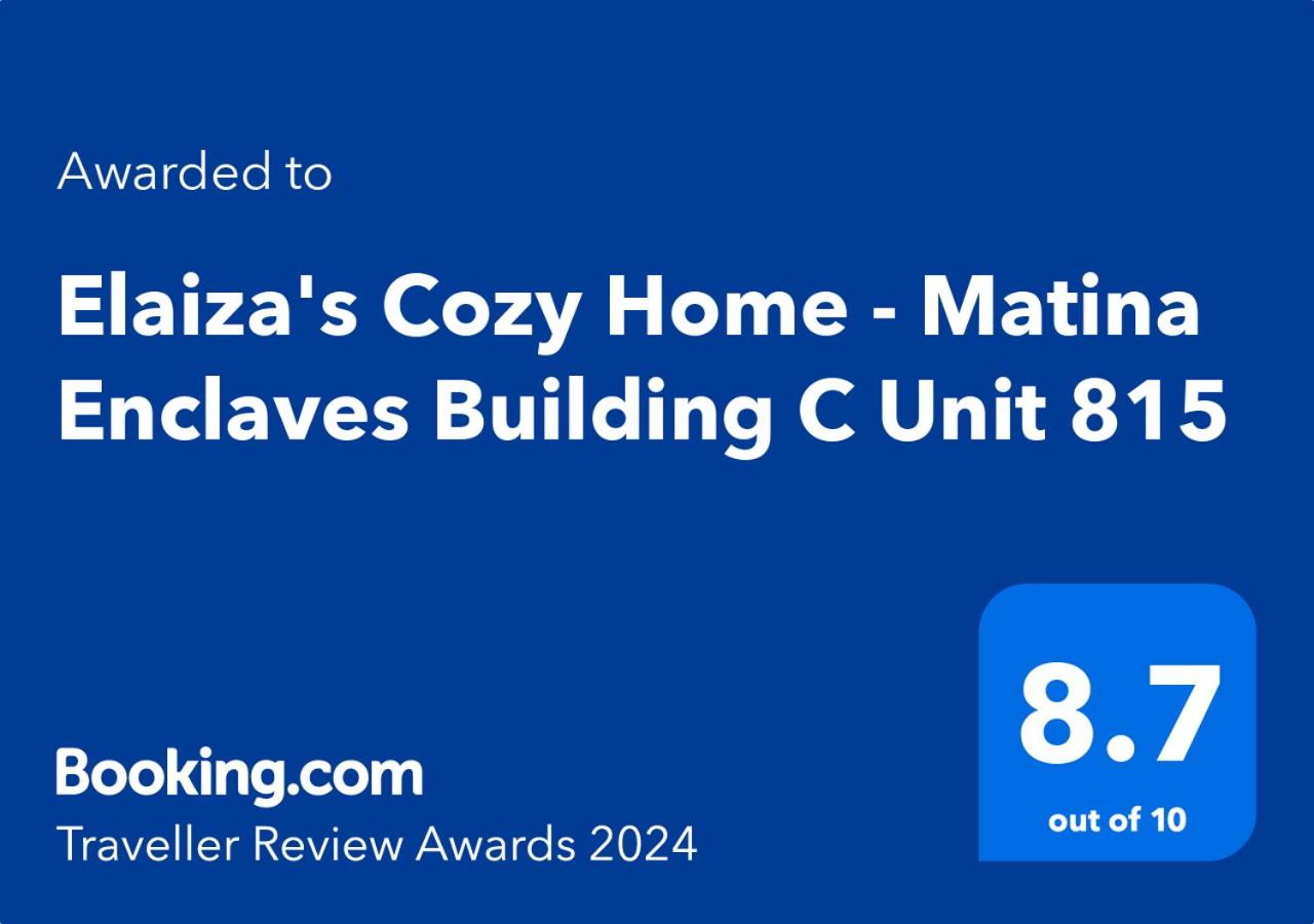 Elaiza's Cozy Home - Matina Enclaves Building C Unit 815 view 2