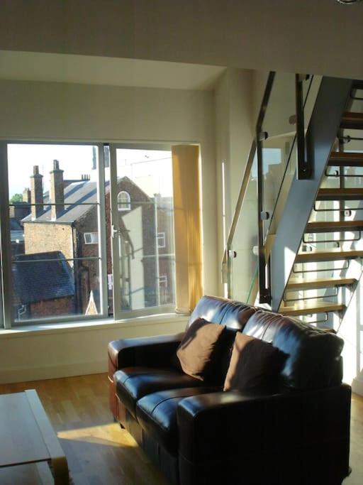 Spacious loft apartment York city centre view 2
