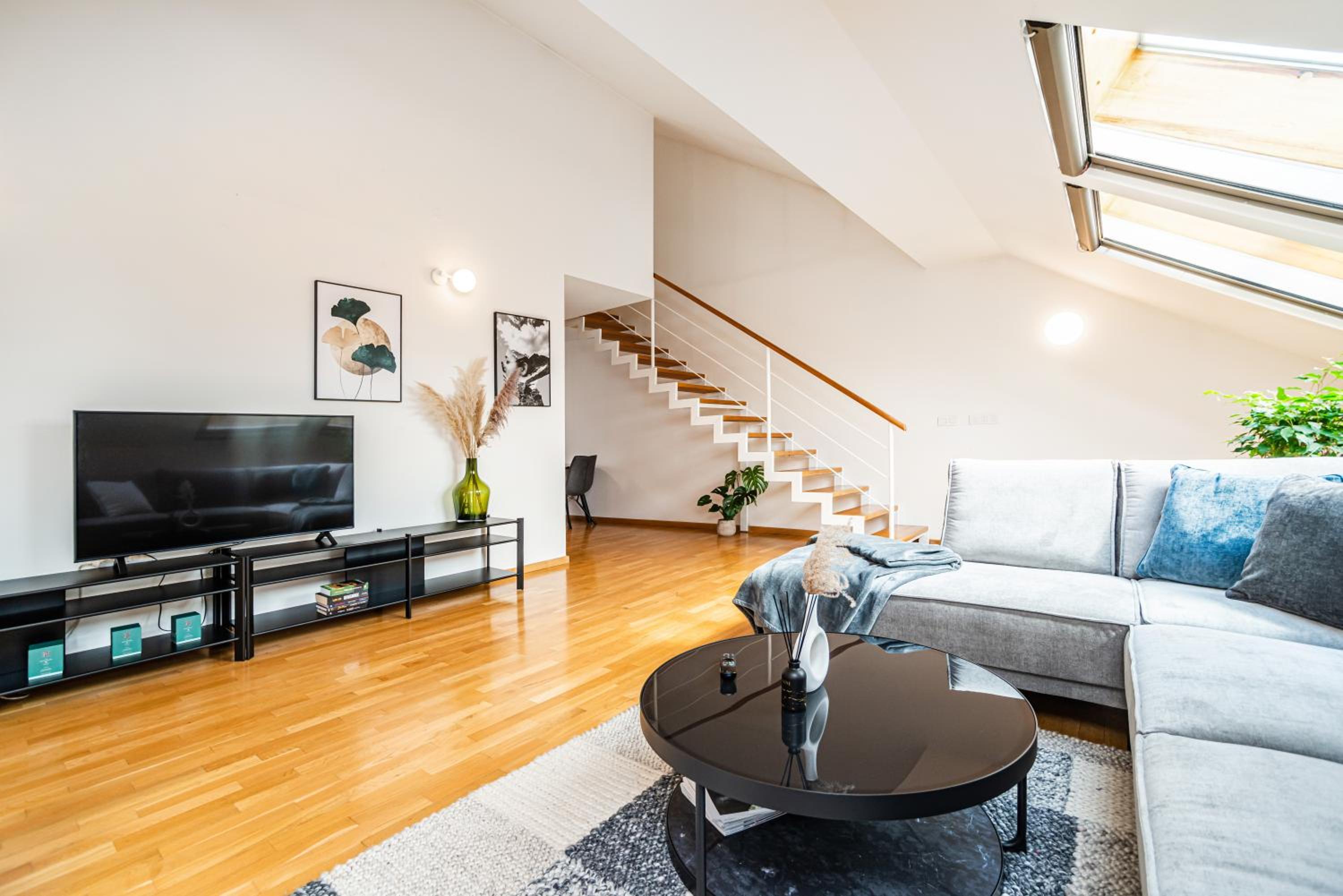 Lavish and chic duplex apartment