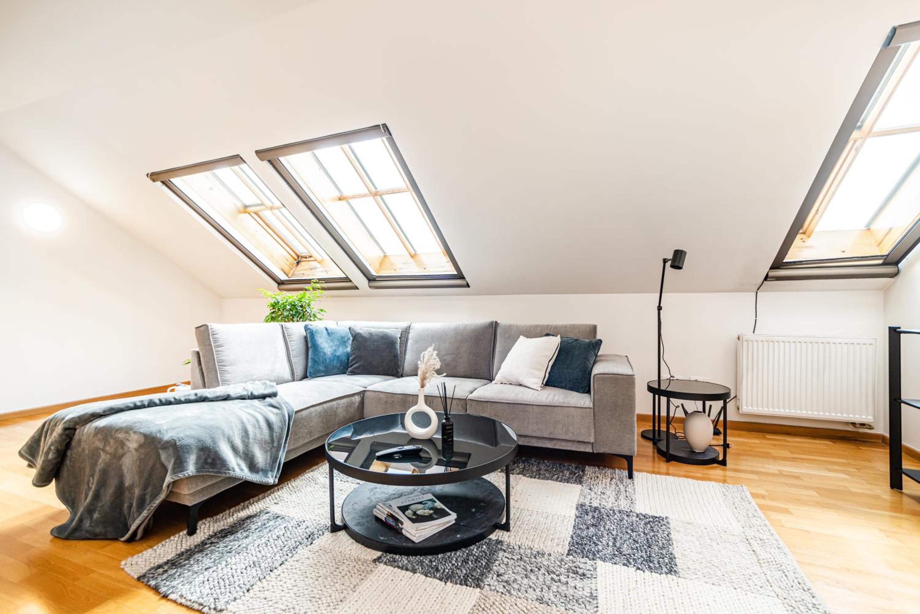 Lavish and chic duplex apartment