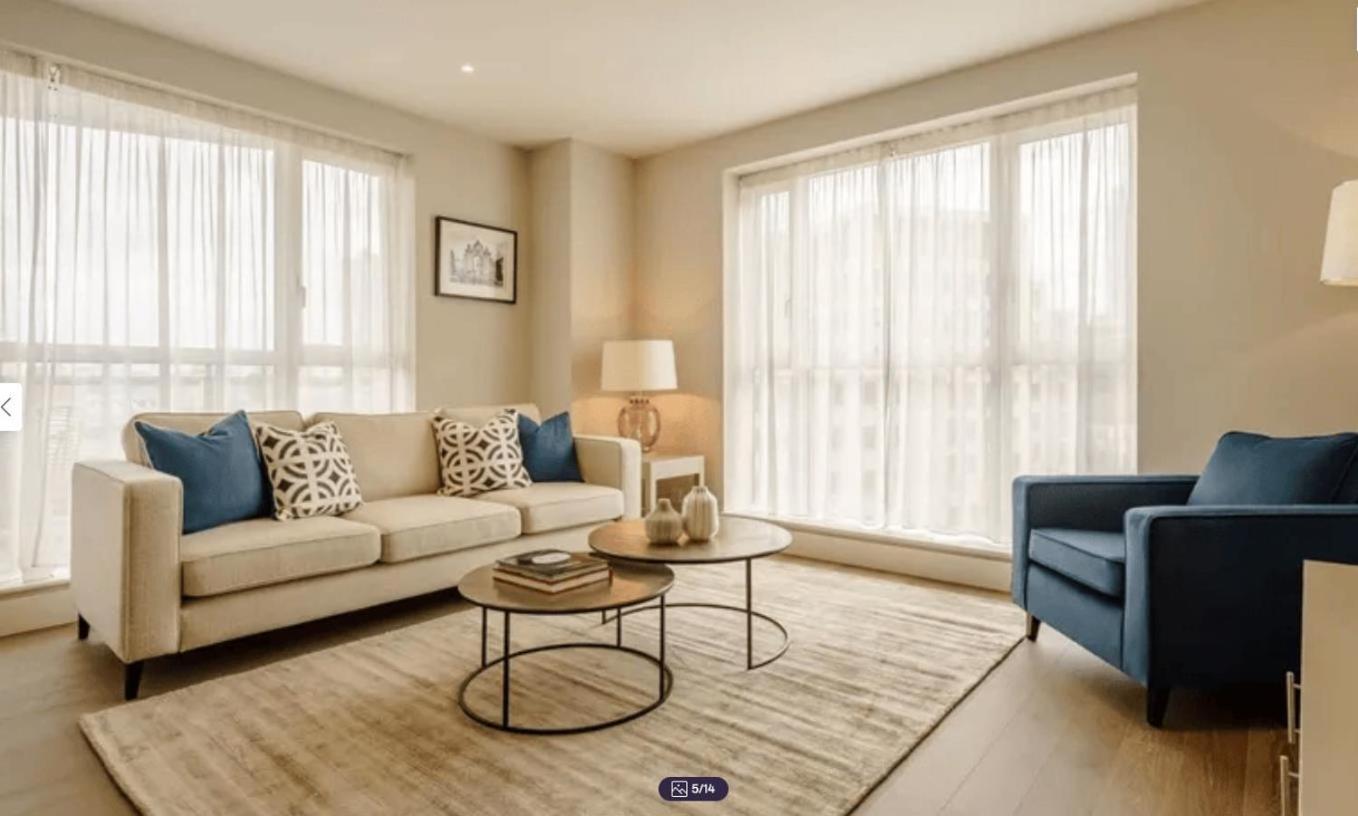 Modern 2Bed Apartment with High Rise view London Canary Wharf - Perfect for long stays