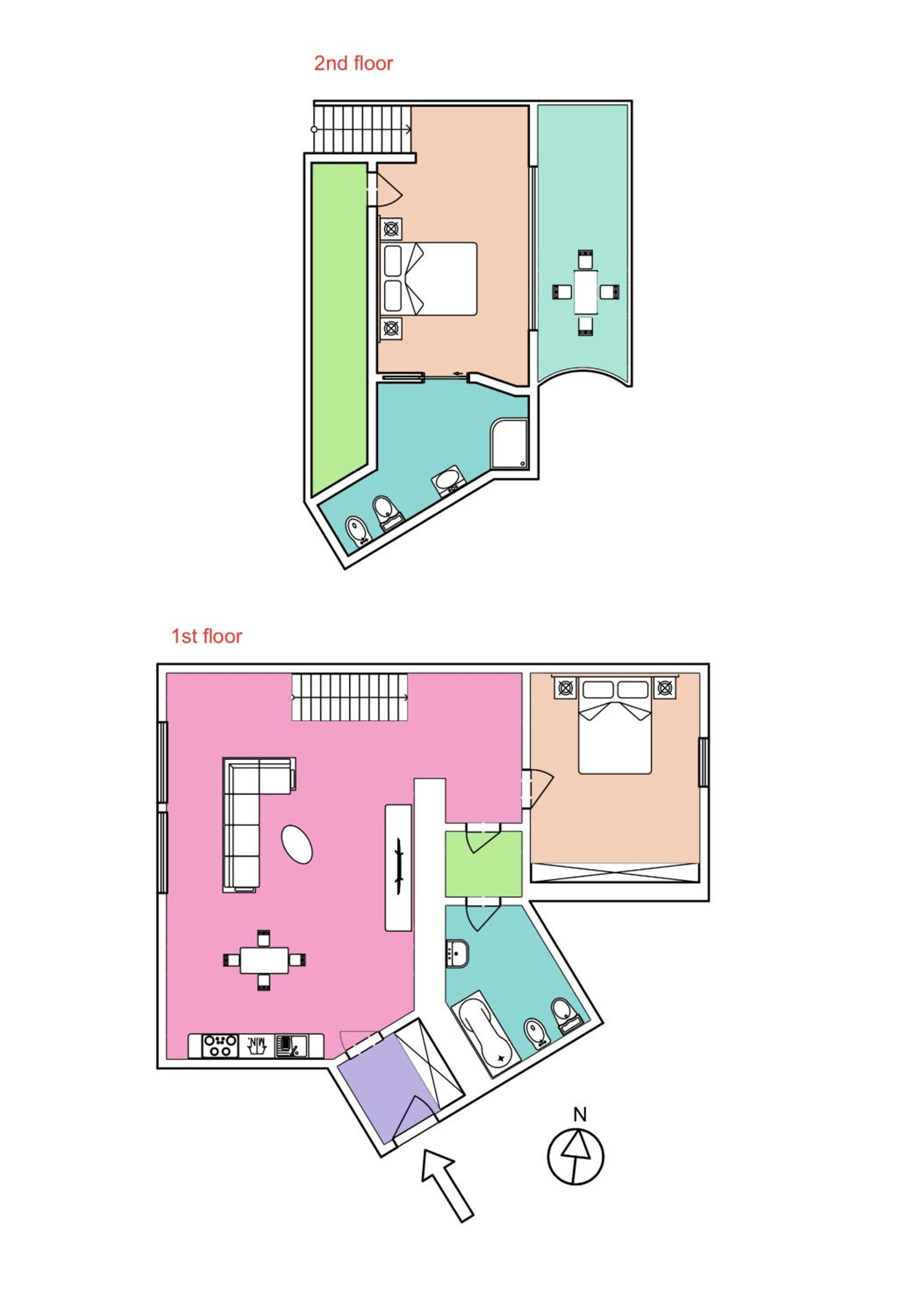 Lavish and chic duplex apartment