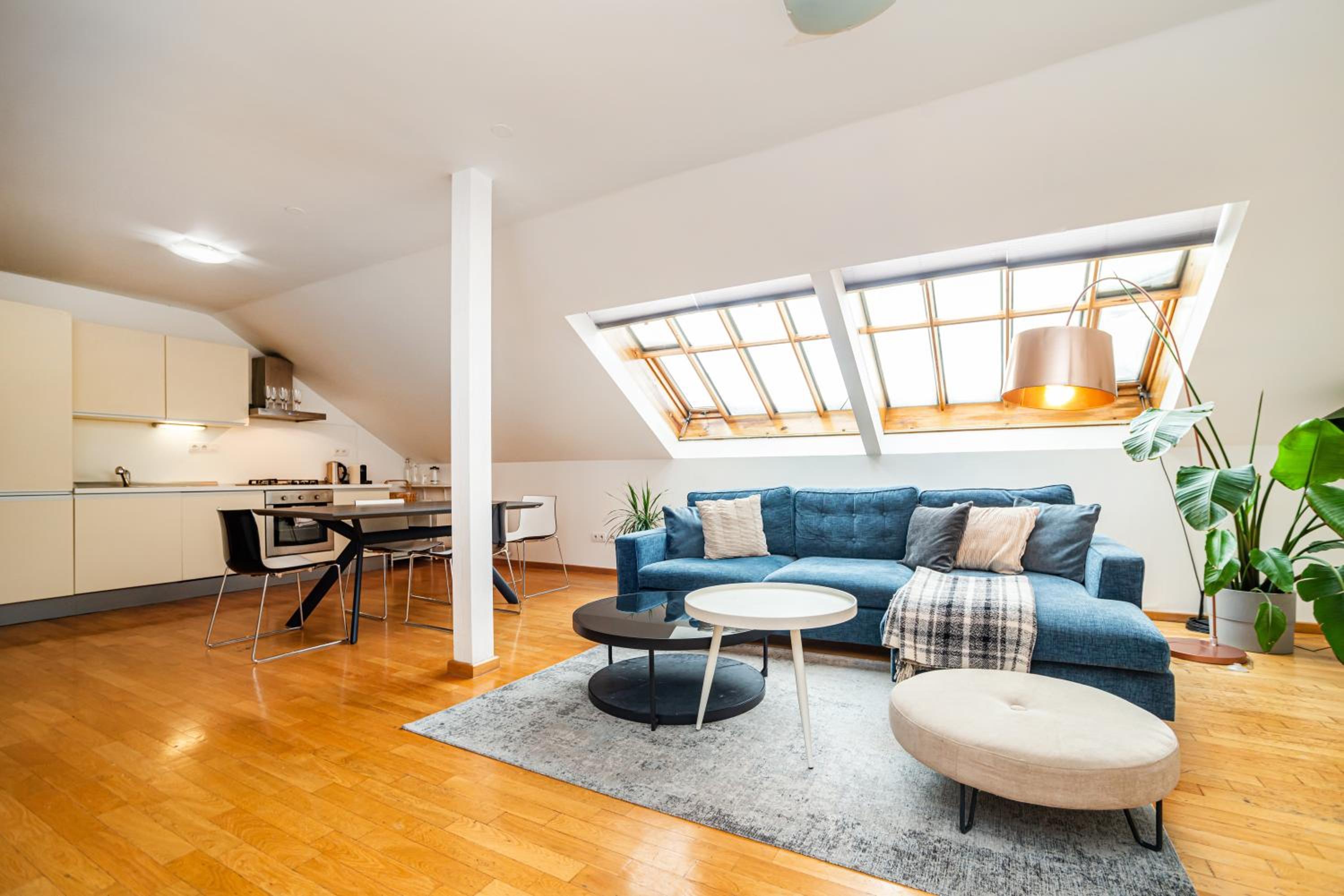 Lavish and chic duplex apartment