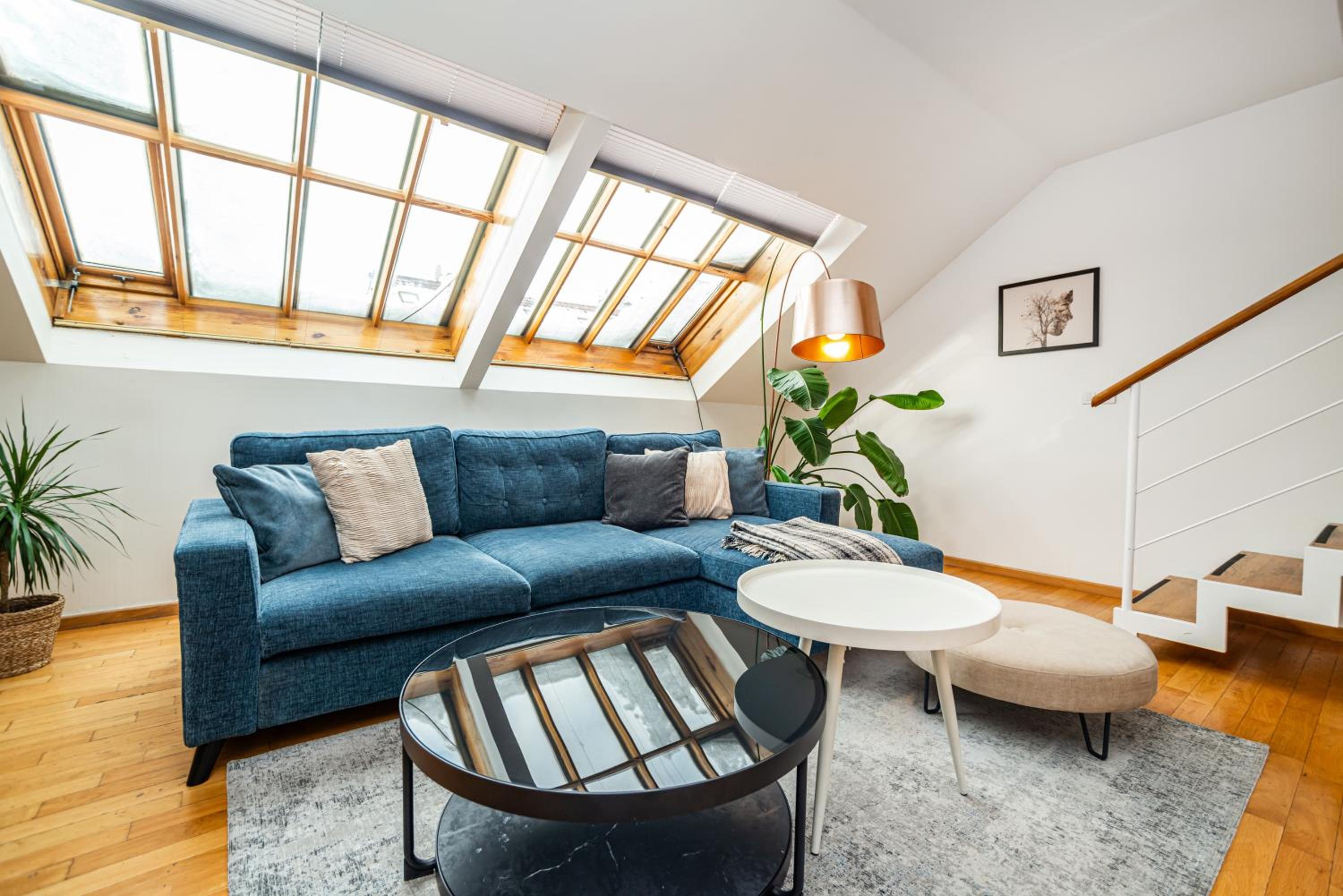Lavish and chic duplex apartment