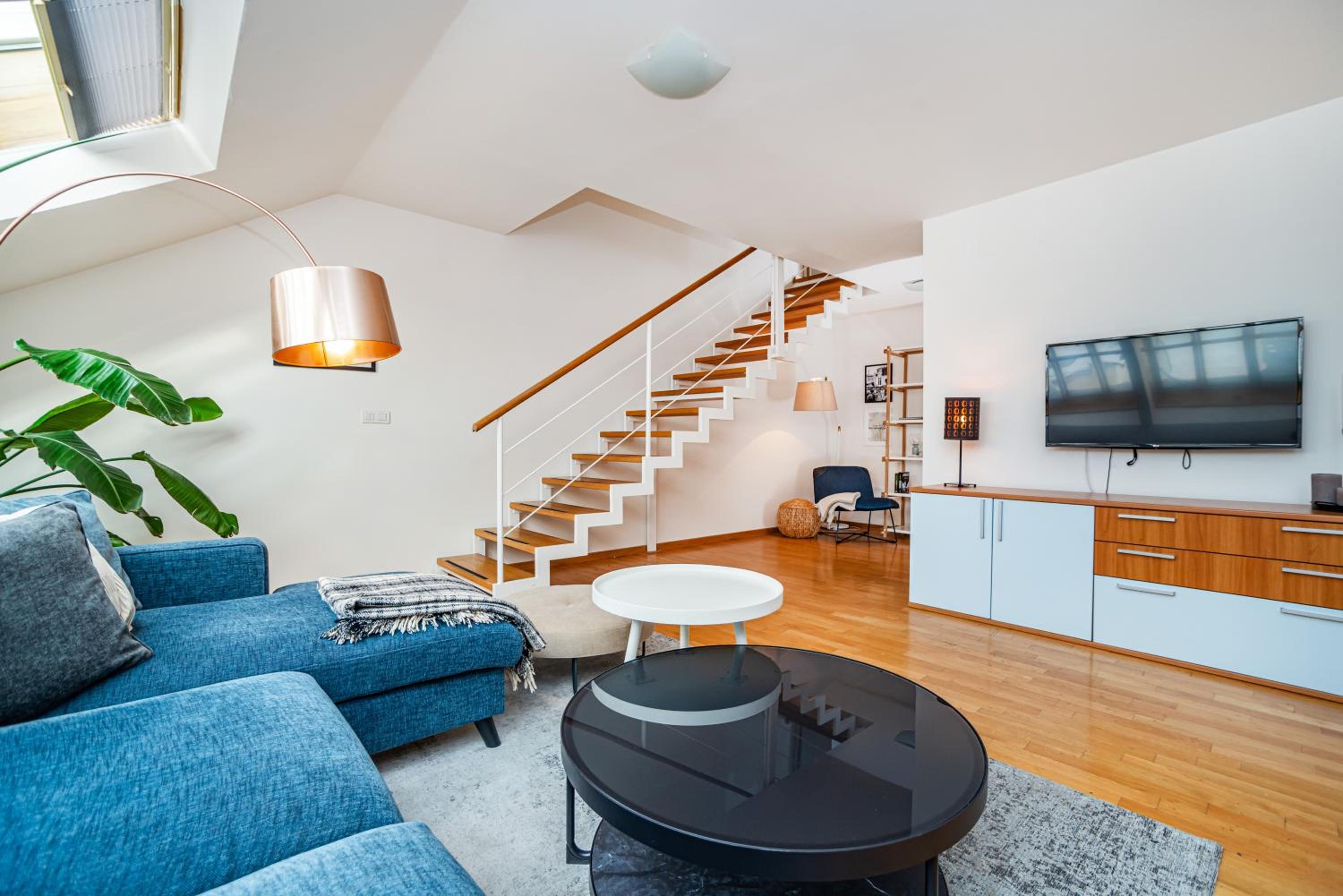 Lavish and chic duplex apartment