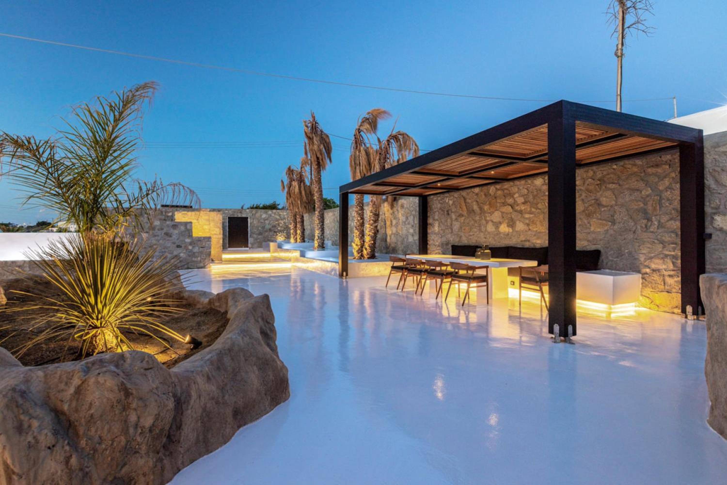 Mykonos Town Black Villa with Cave Heated Pool photo 3