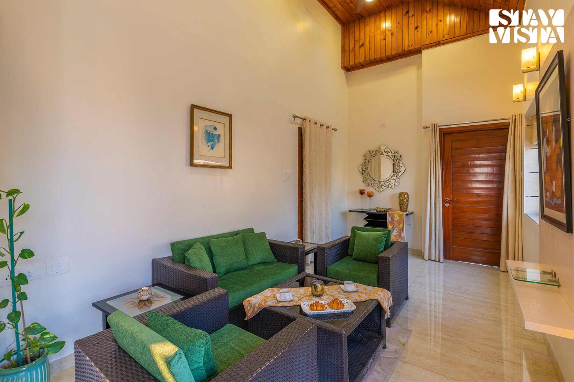 StayVista at Address By The Khul with Pool, Home Theatre and Lawn having 2BR and 1BR in Dharamshala