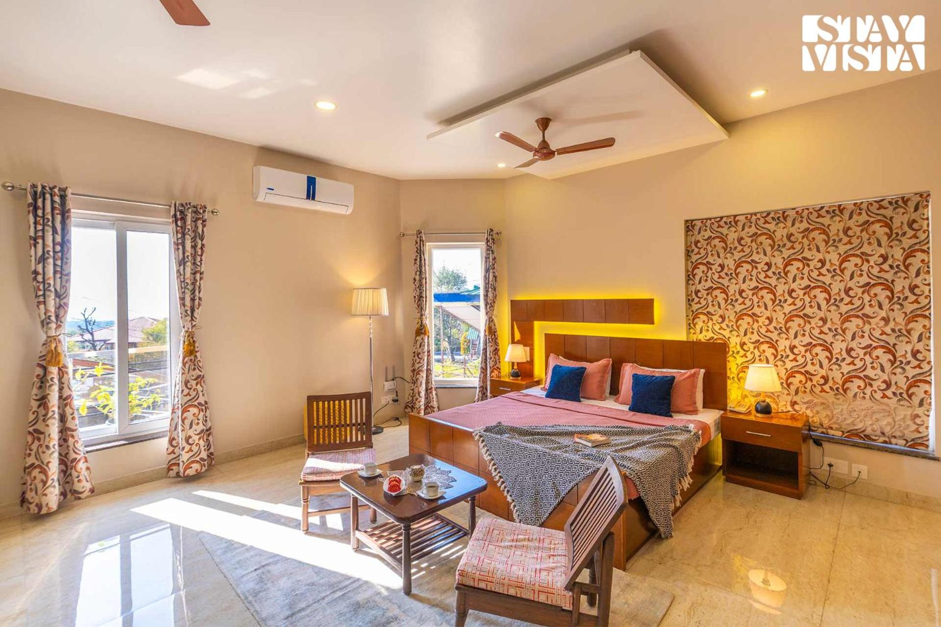 StayVista at Address By The Khul with Pool, Home Theatre and Lawn having 2BR and 1BR in Dharamshala