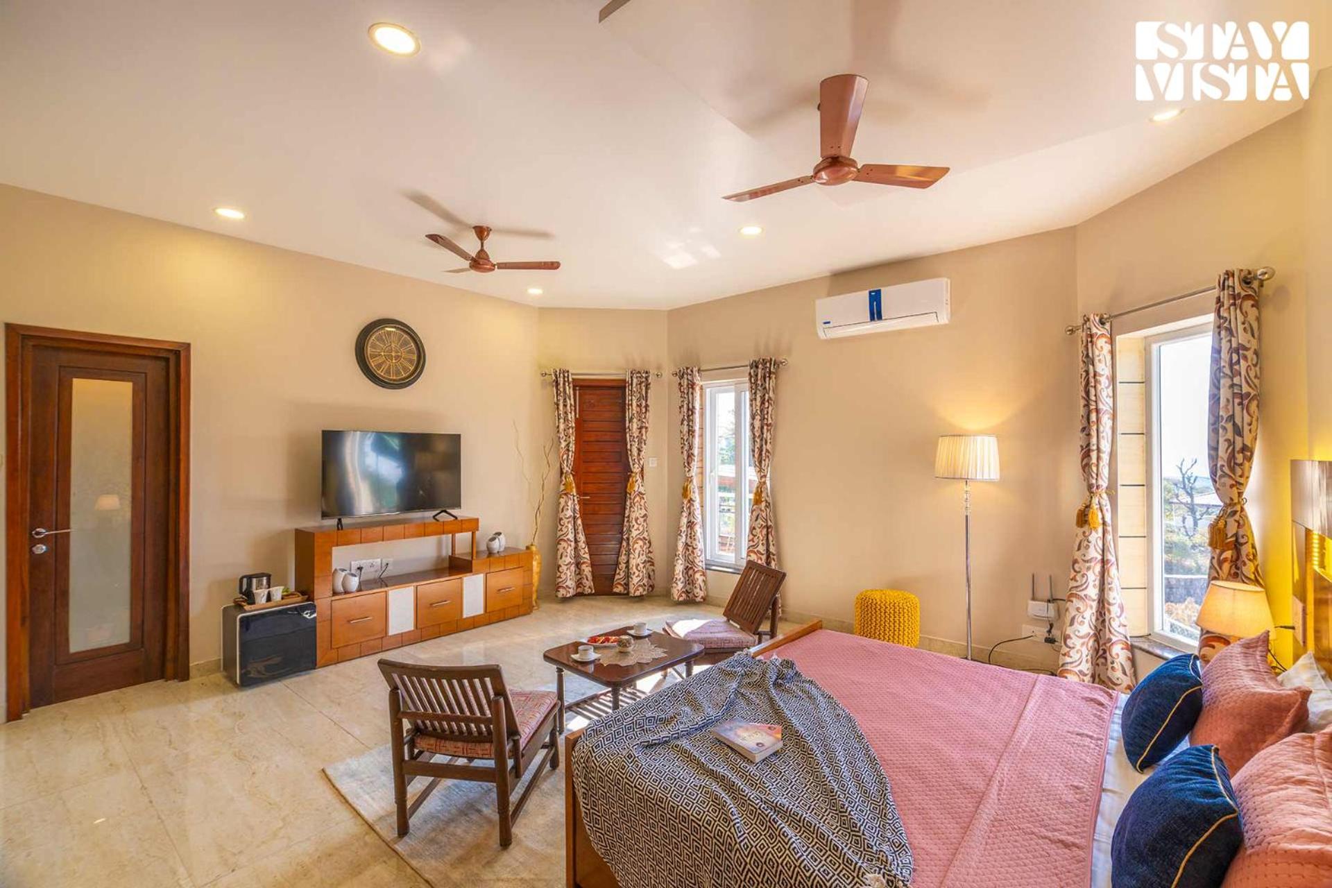StayVista at Address By The Khul with Pool, Home Theatre and Lawn having 2BR and 1BR in Dharamshala