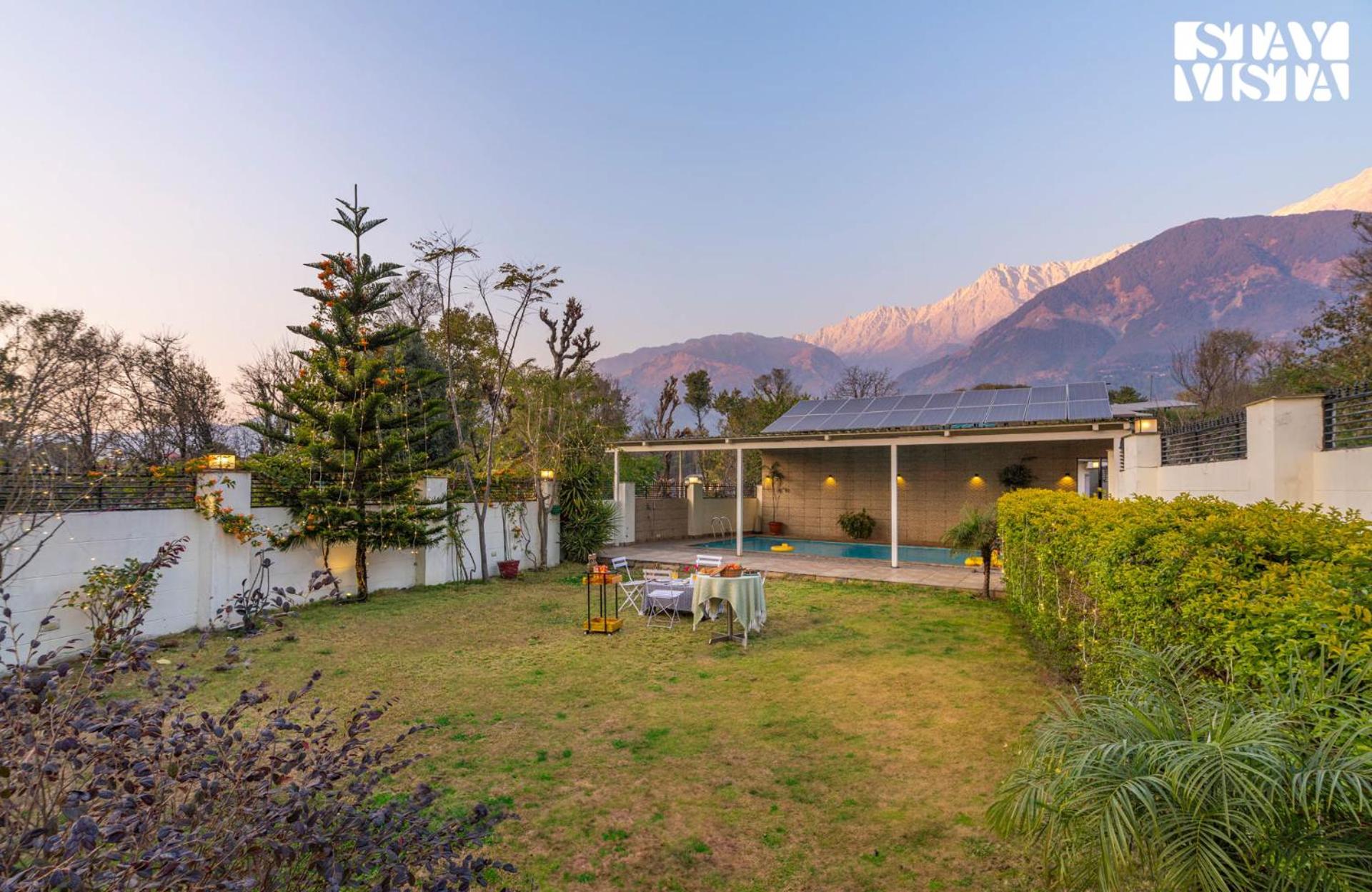 StayVista at Address By The Khul with Pool, Home Theatre and Lawn having 2BR and 1BR in Dharamshala