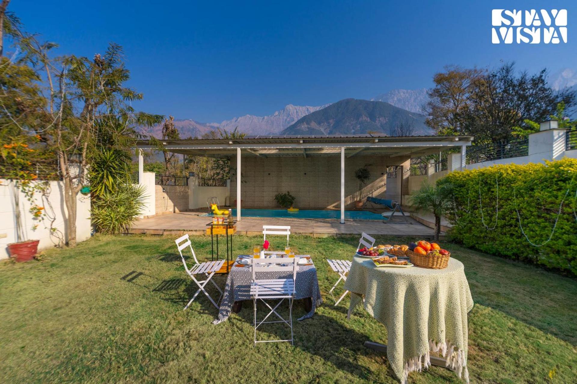 StayVista at Address By The Khul with Pool, Home Theatre and Lawn having 2BR and 1BR in Dharamshala