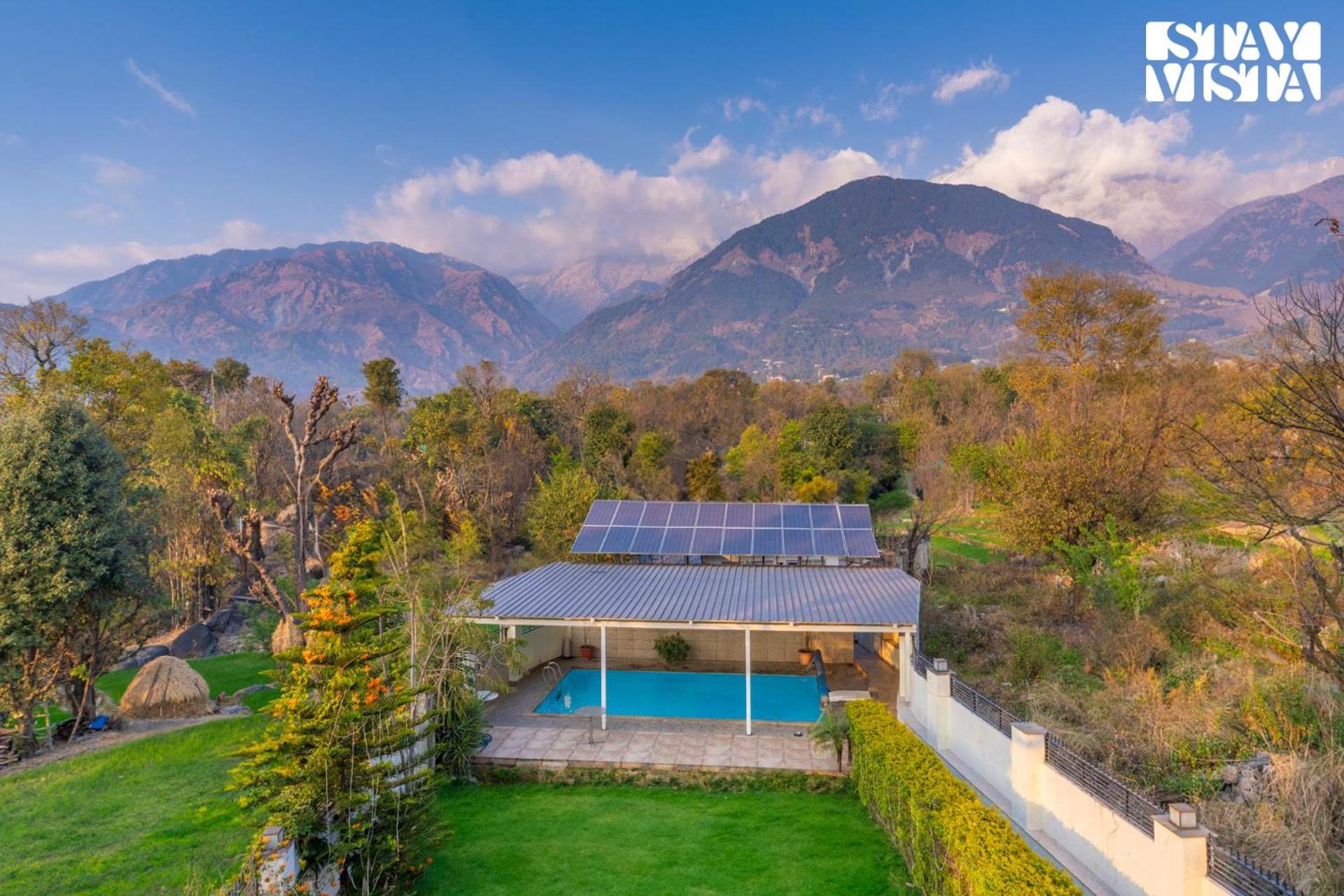 StayVista at Address By The Khul with Pool, Home Theatre and Lawn having 2BR and 1BR in Dharamshala