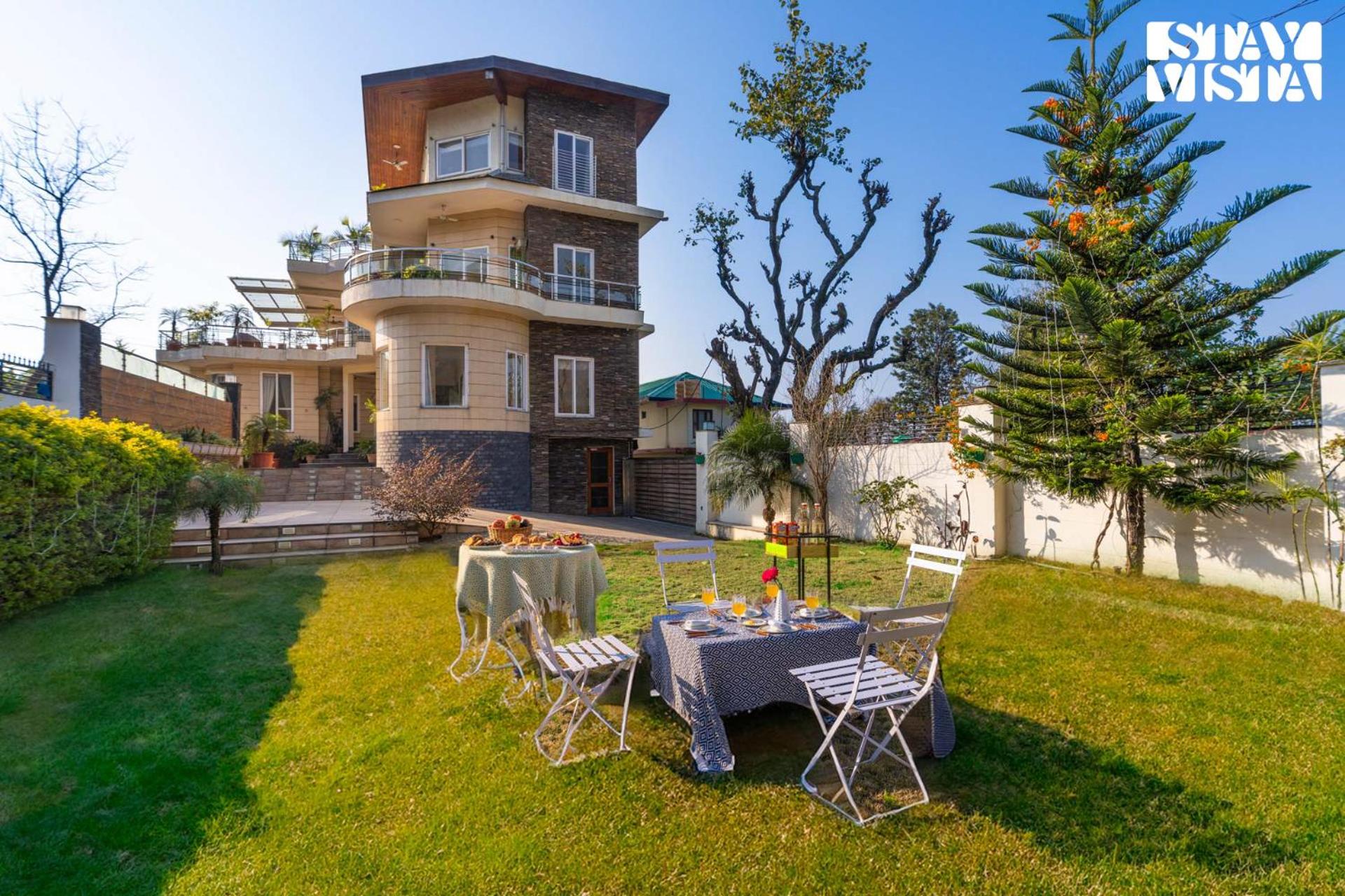 StayVista at Address By The Khul with Pool, Home Theatre and Lawn having 2BR and 1BR in Dharamshala