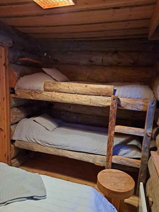 Kelohonkamökki ja 2 x hissilippu