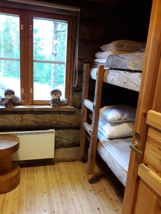 Kelohonkamökki ja 2 x hissilippu