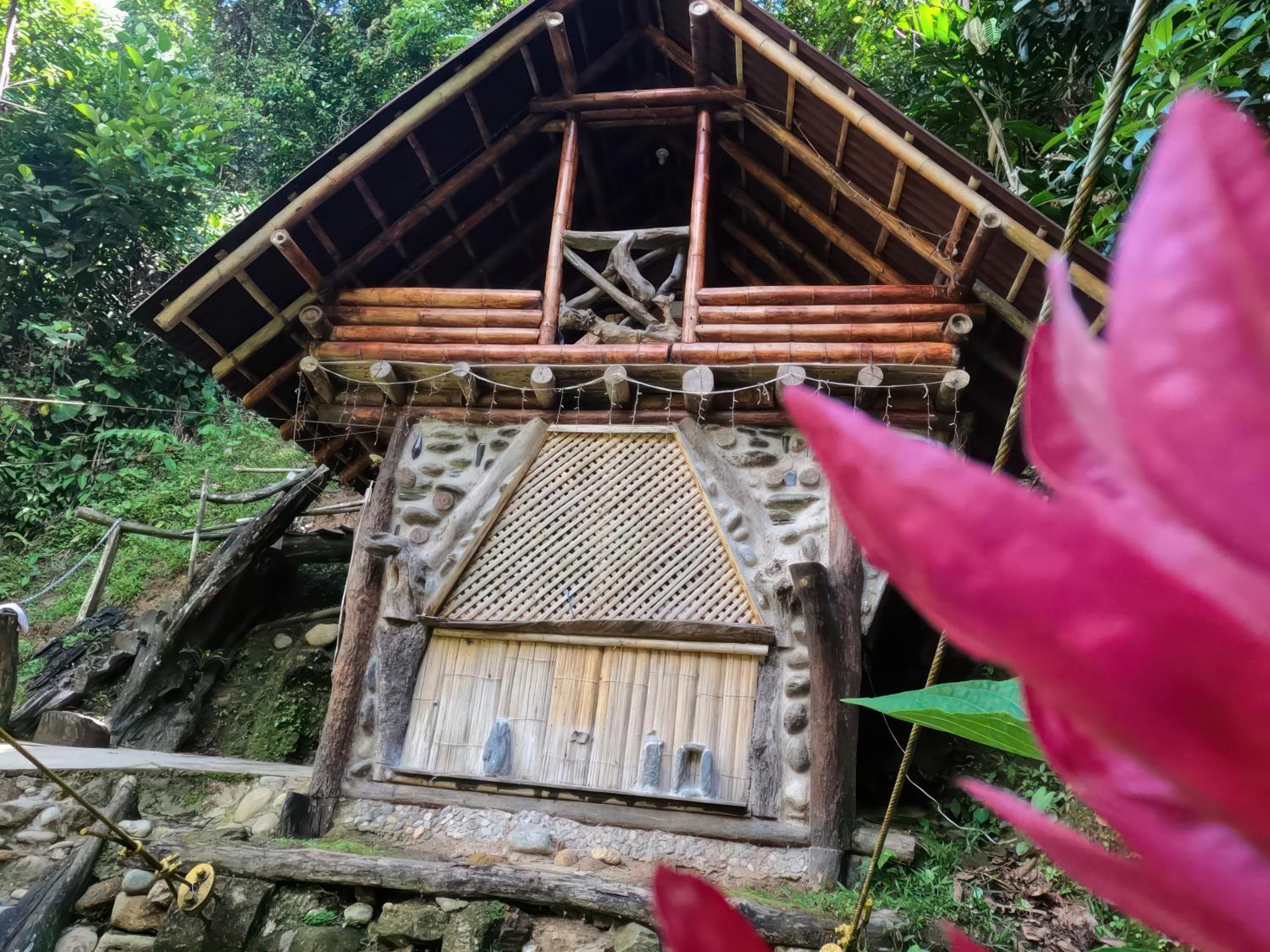 Cabaña Eco-Río Cristalino/Hamacas/Fogata