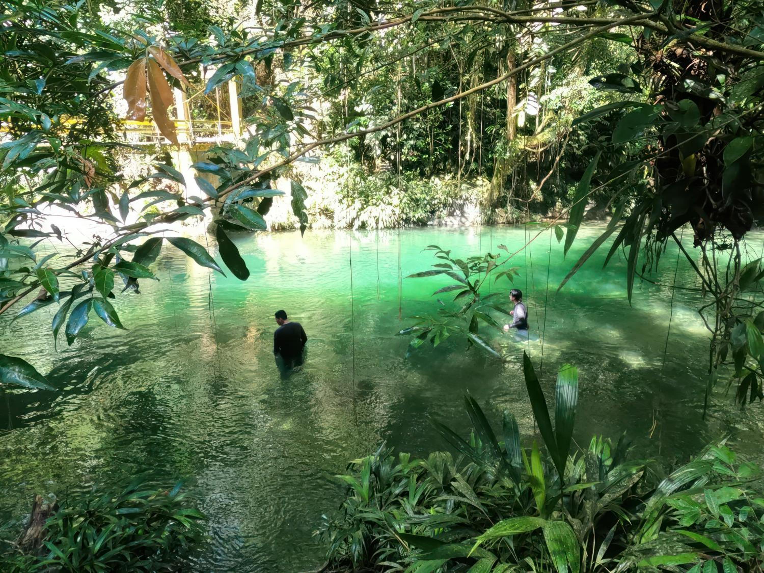 Cabaña Eco-Río Cristalino/Hamacas/Fogata