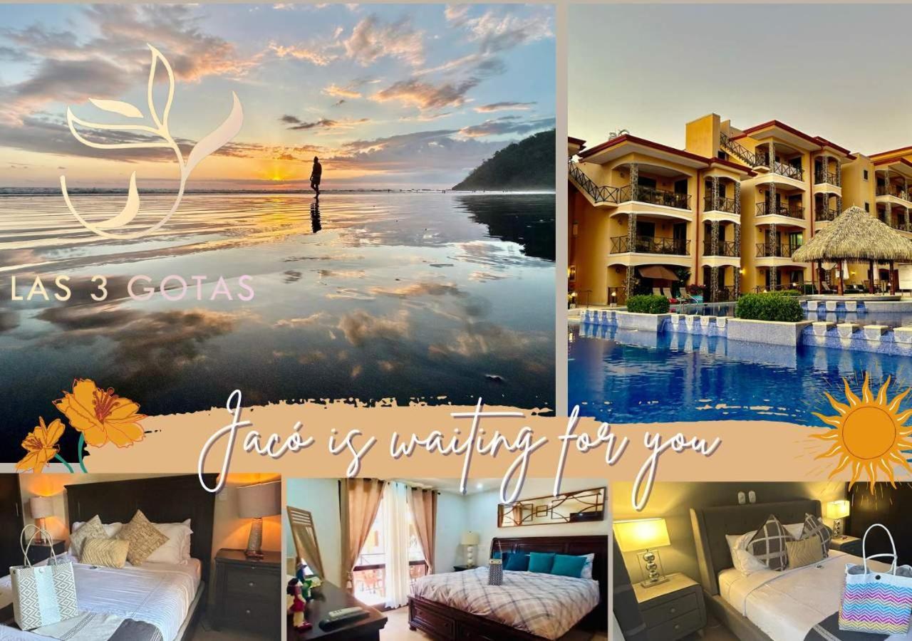 Apartamento de Lujo en Playa Jacó, Frente al Mar, Wifi, AC, Parqueo Privado y Piscinas