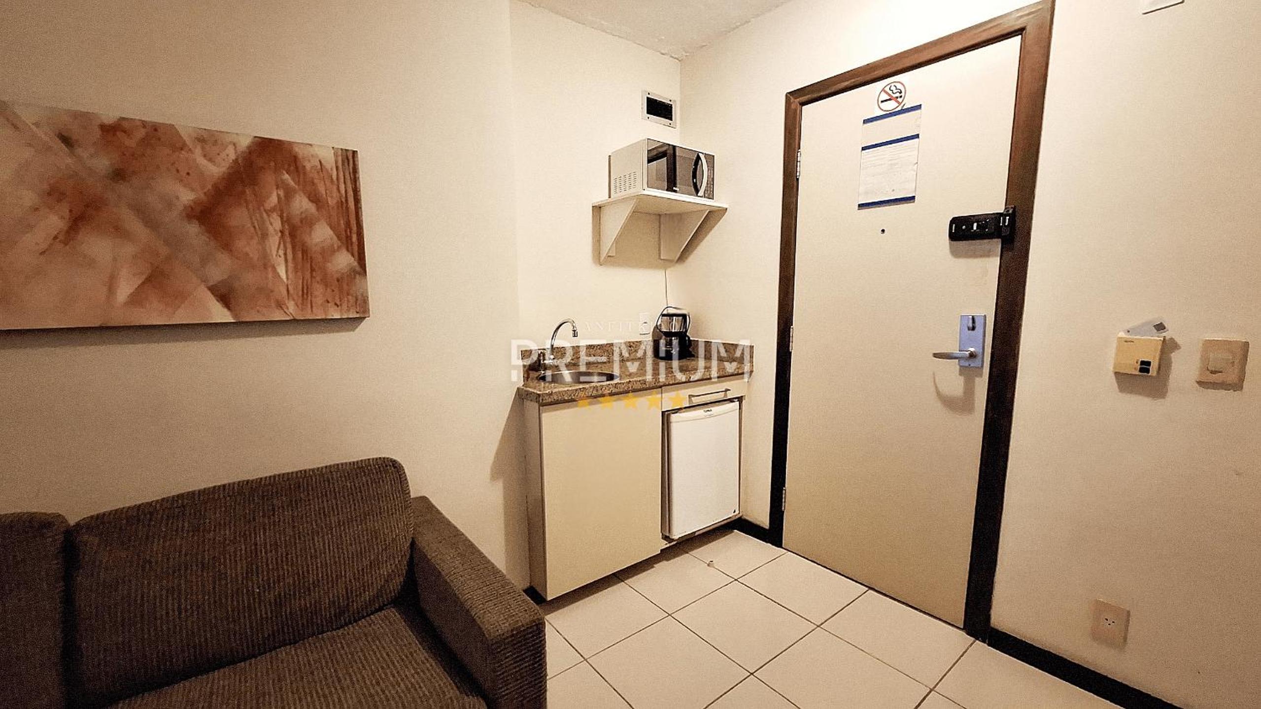 Studio pé na areia, vista, internet e ar