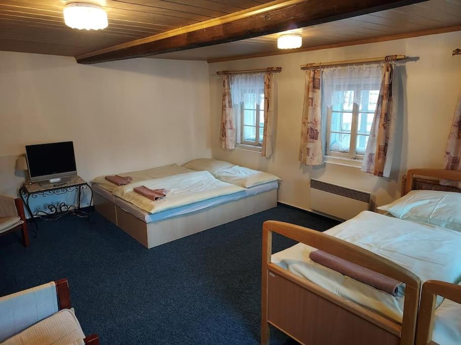 Stylová roubená chalupa Jizerské hory