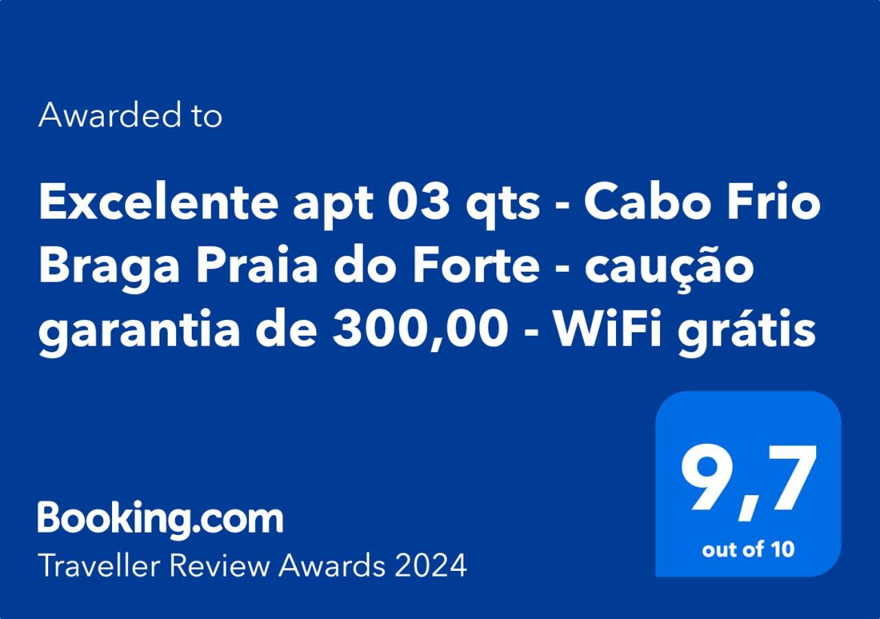 Excelente apt 03 qts - Cabo Frio Braga Praia do Forte - caução garantia de 400,00 - WiFi grátis - ar condicionado em dois quartos