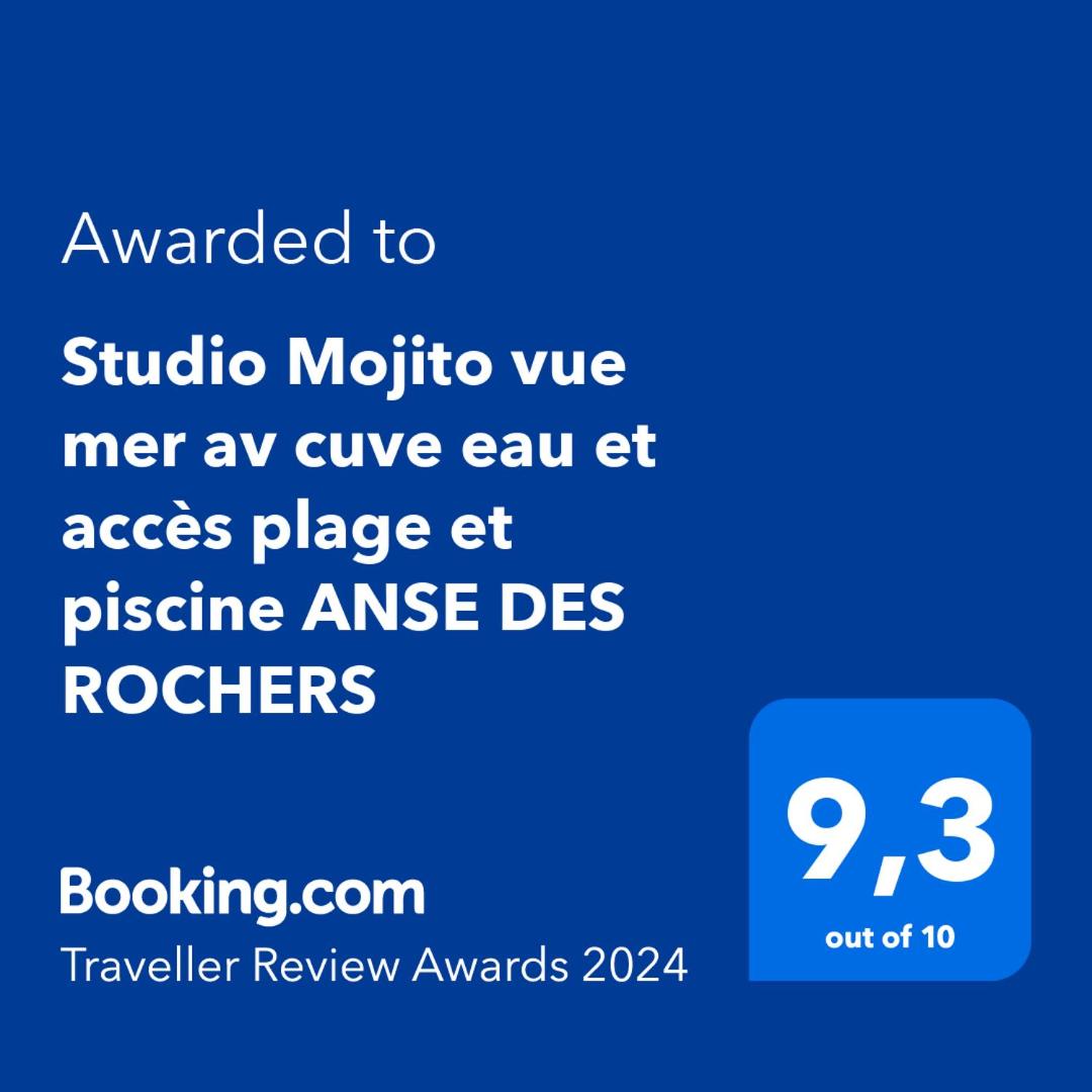 Studio Mojito vue mer,piscine avec cuve eau et accès plage et piscine ANSE DES ROCHERS view 2